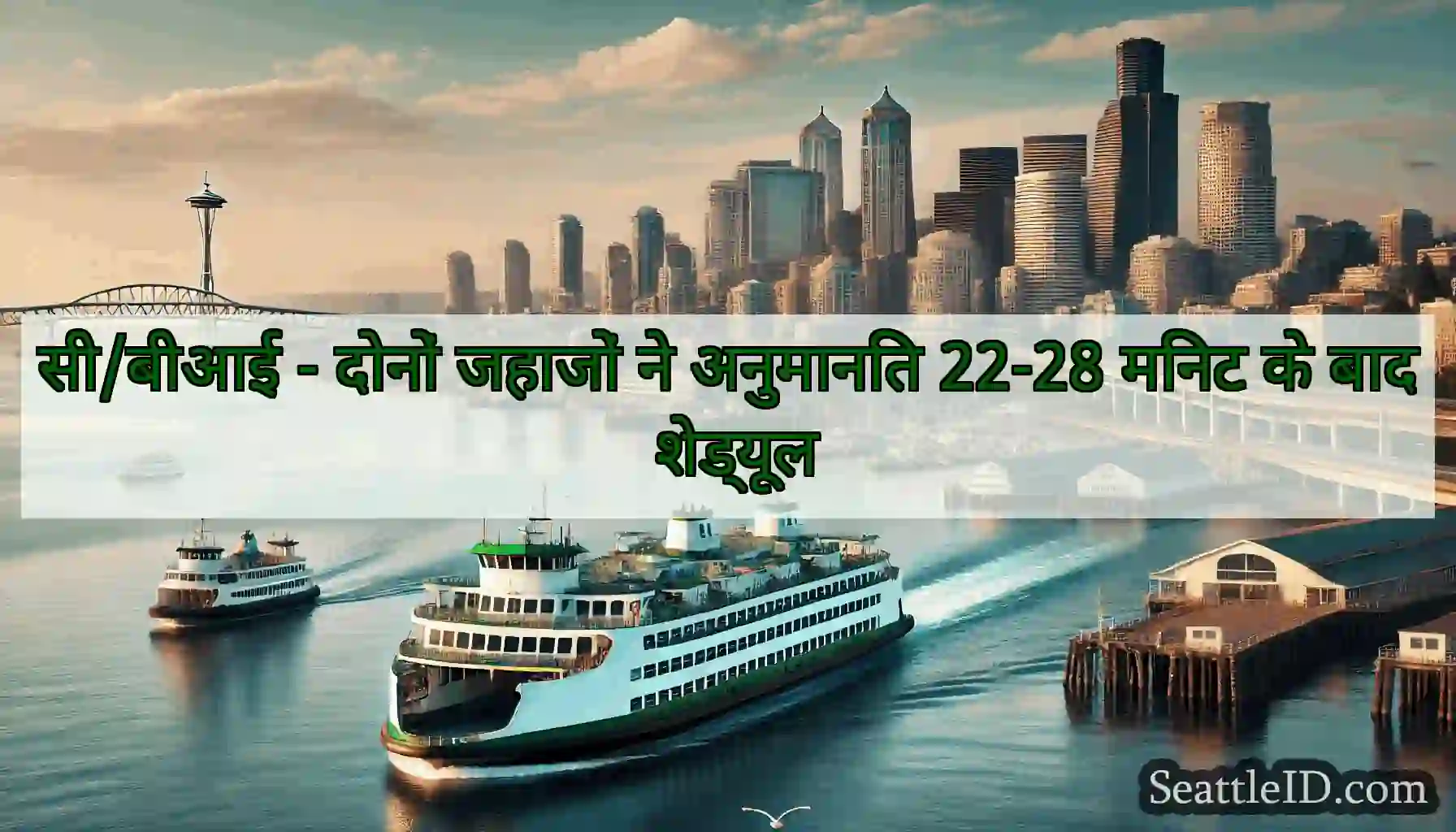 सी/बीआई - दोनों जहाजों ने अनुमानित 22-28 मिनट के