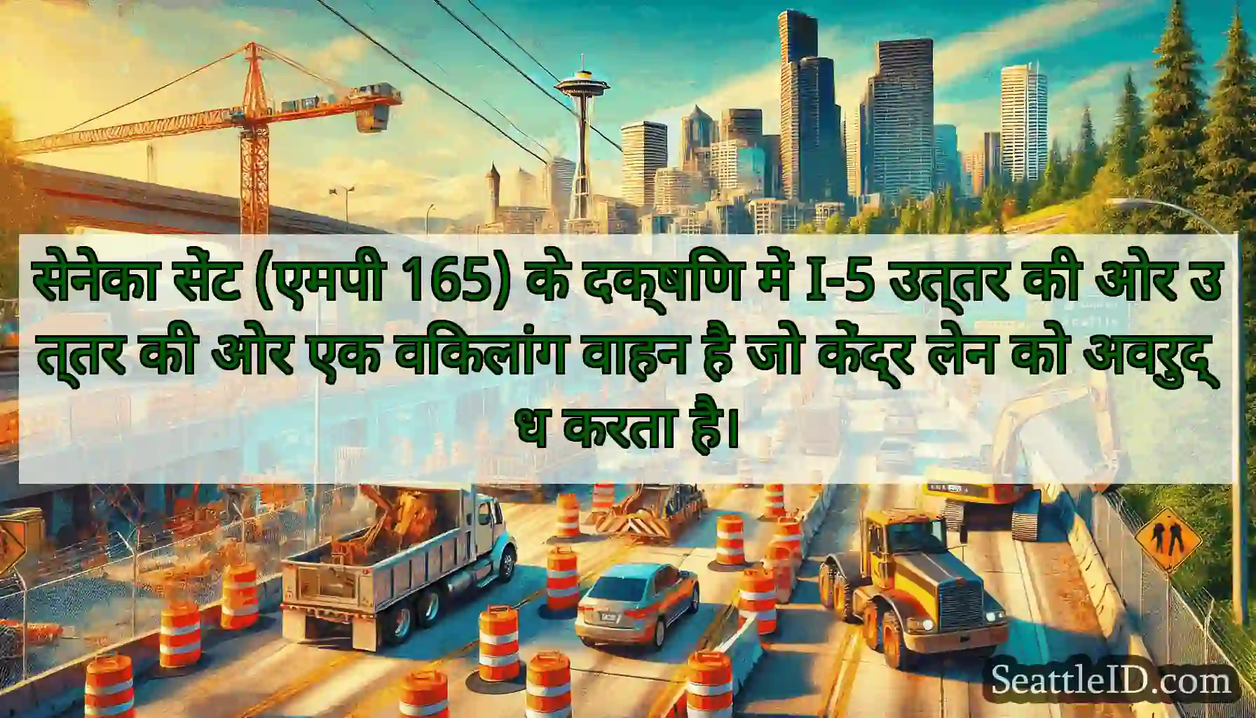 सेनेका सेंट (एमपी 165) के दक्षिण में I-5 उत्तर की