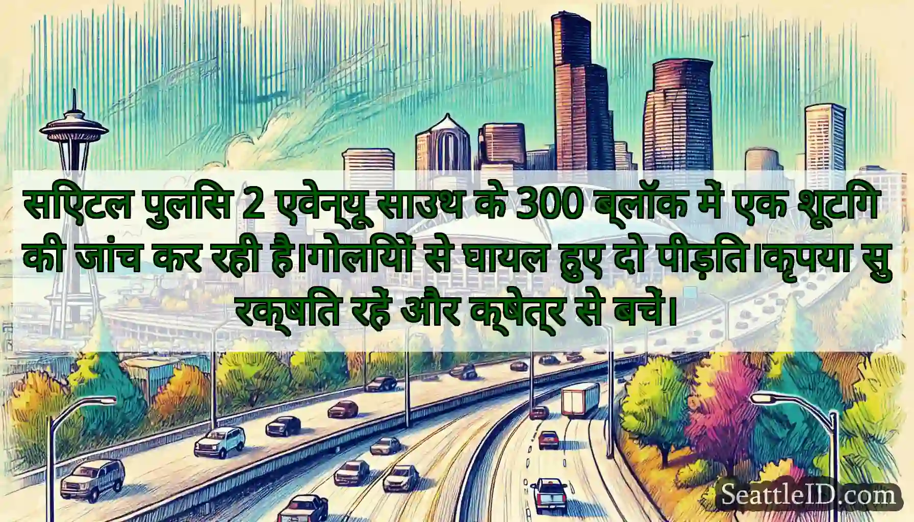 सिएटल पुलिस 2 एवेन्यू साउथ के 300 ब्लॉक में एक