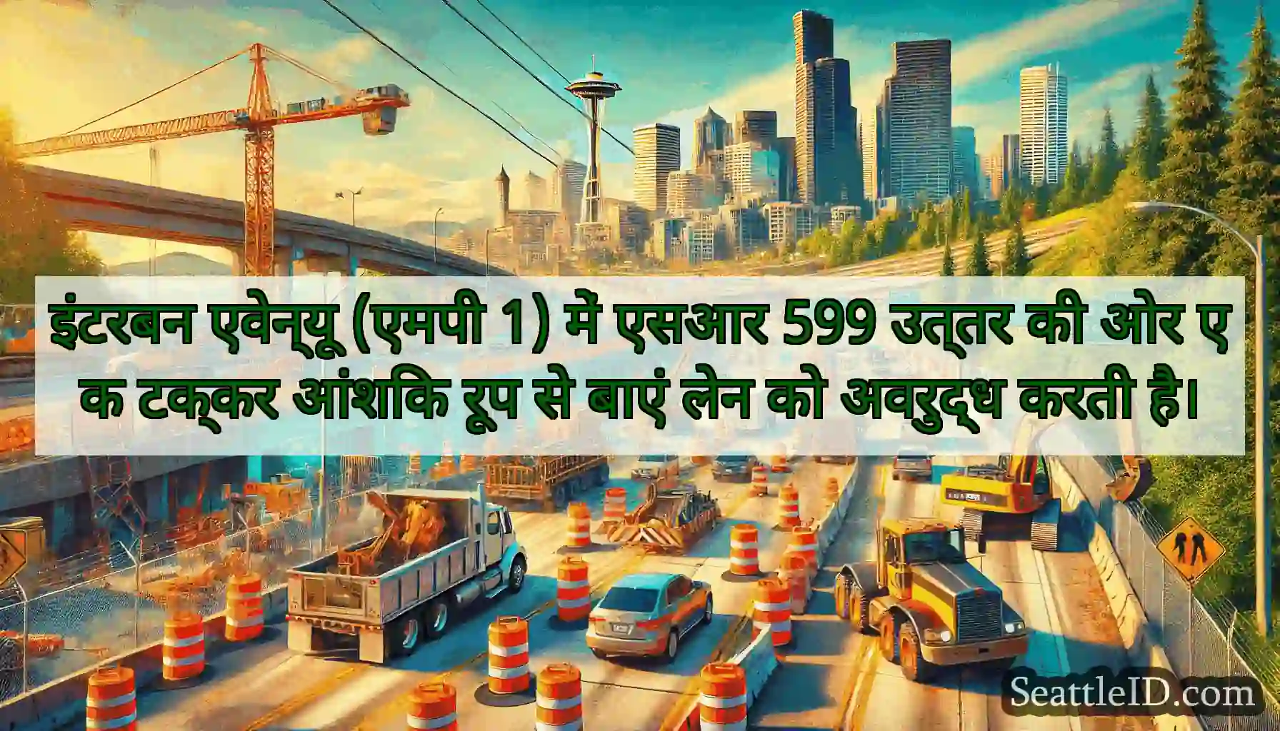 इंटरबन एवेन्यू (एमपी 1) में एसआर 599 उत्तर की ओर