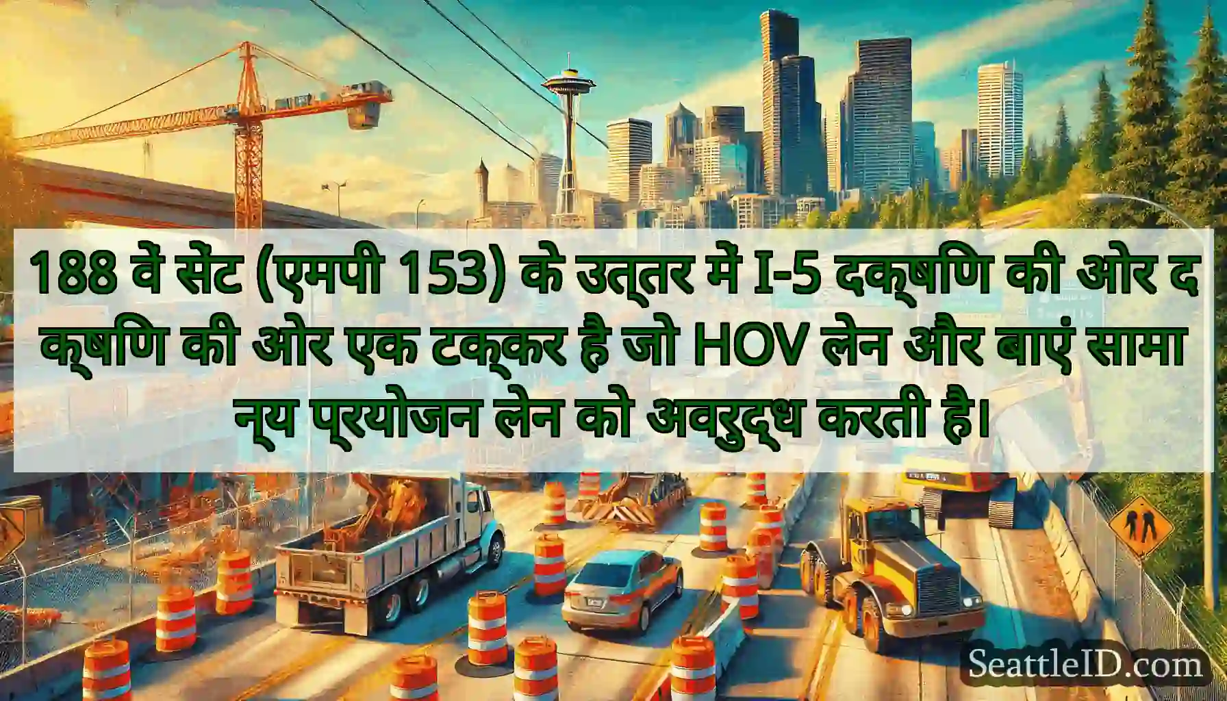 188 वें सेंट (एमपी 153) के उत्तर में I-5 दक्षिण