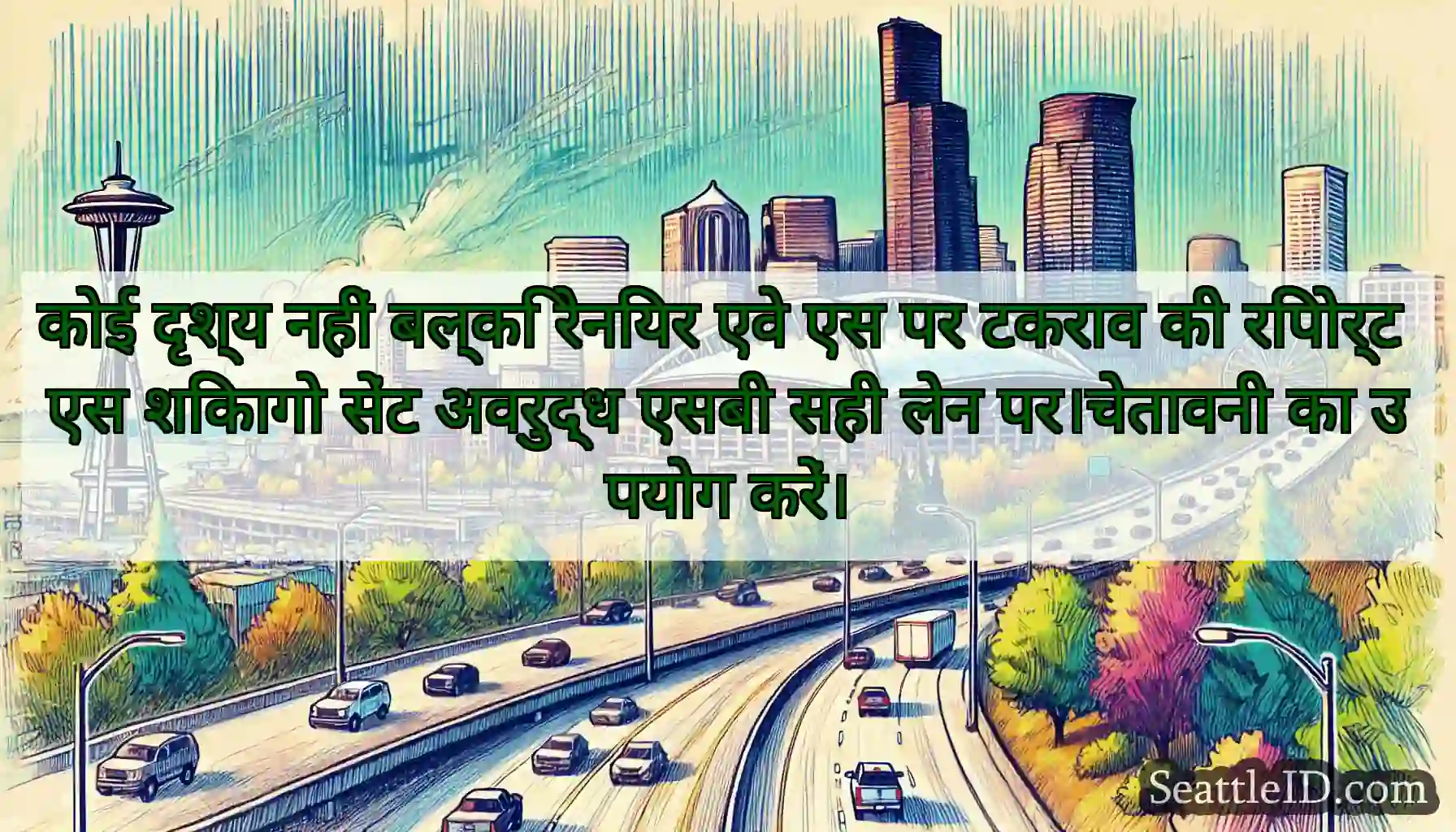 कोई दृश्य नहीं बल्कि रेनियर एवे एस पर टकराव की