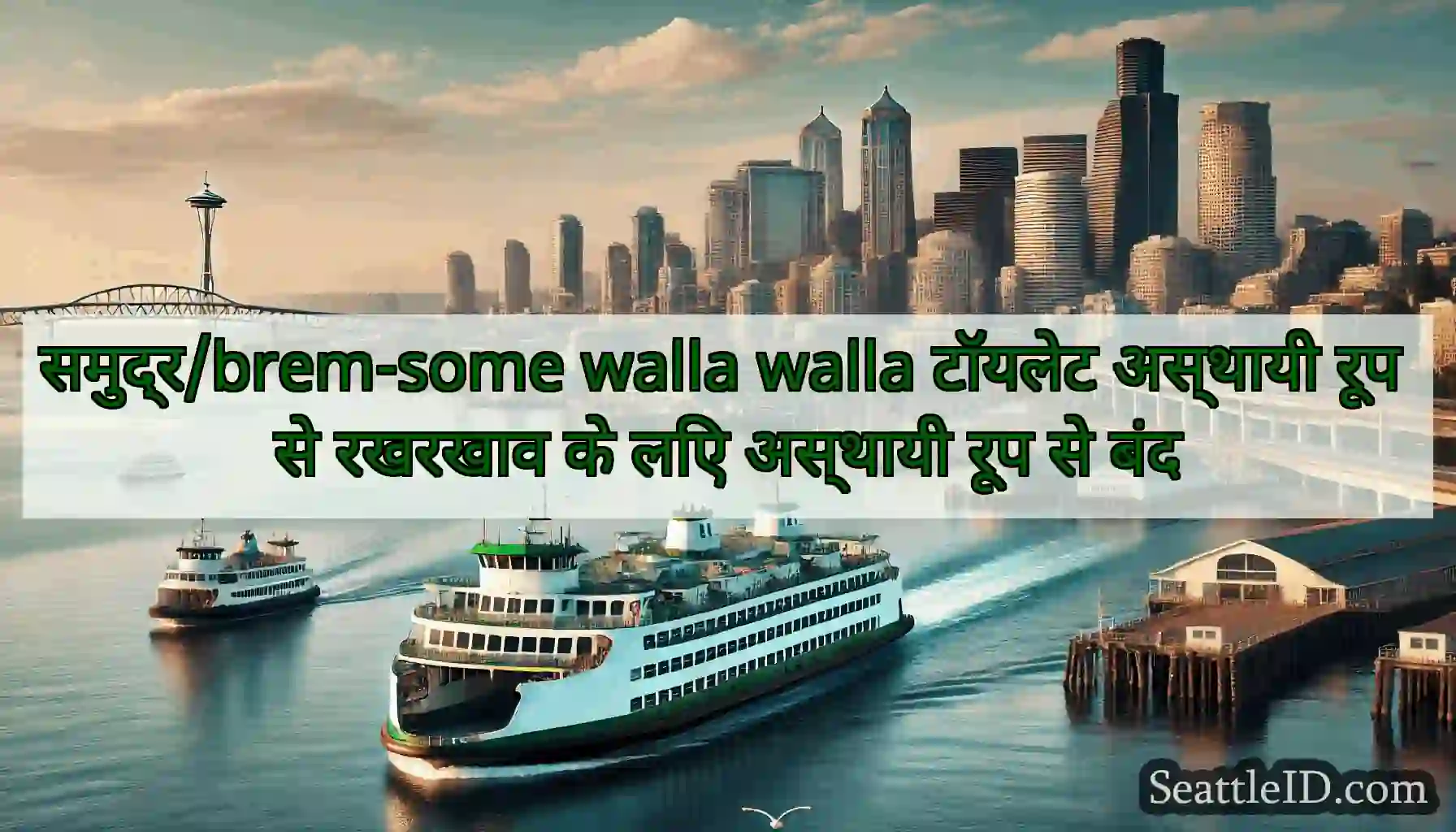समुद्र/brem-some walla walla टॉयलेट अस्थायी रूप