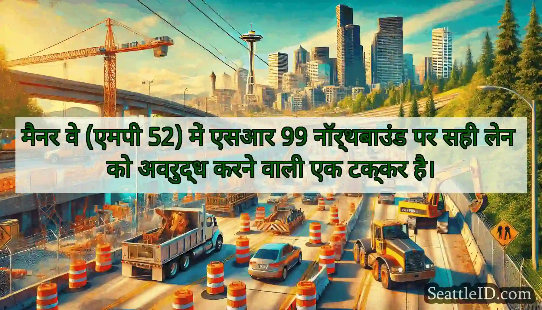मैनर वे (एमपी 52) में एसआर 99 नॉर्थबाउंड पर सही