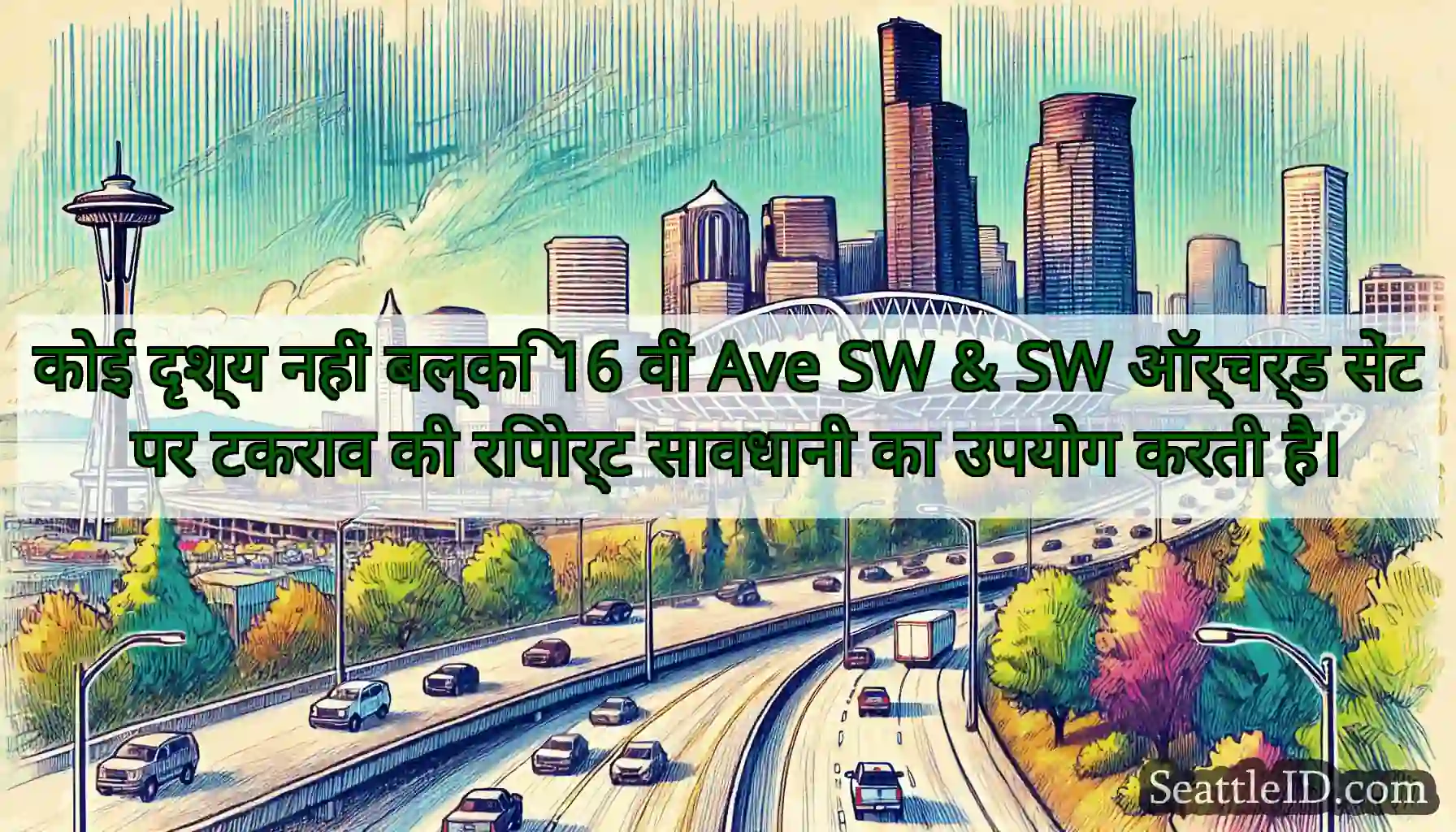 कोई दृश्य नहीं बल्कि 16 वीं Ave SW & SW ऑर्चर्ड