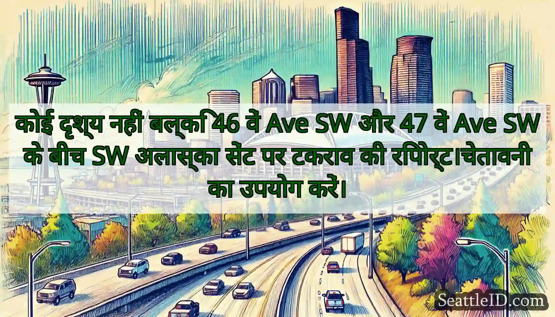 कोई दृश्य नहीं बल्कि 46 वें Ave SW और 47 वें Ave