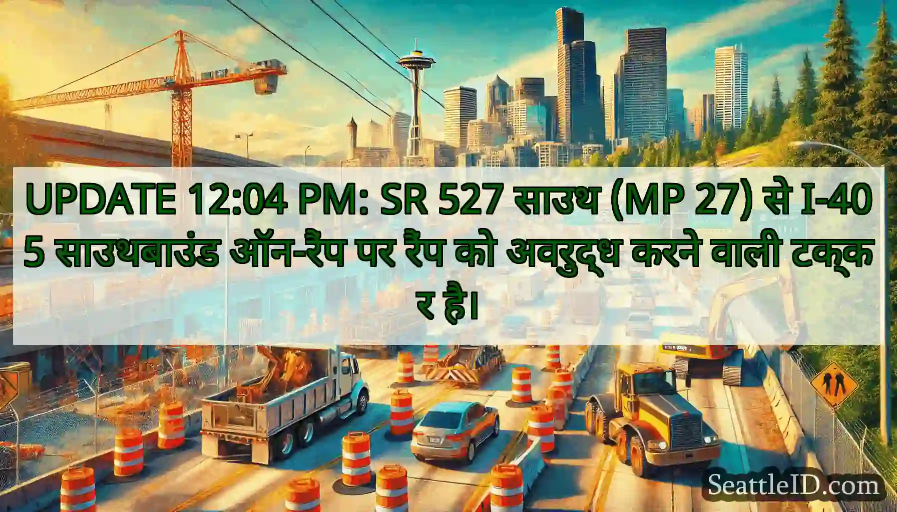 UPDATE 12:04 PM: SR 527 साउथ (MP 27) से I-405