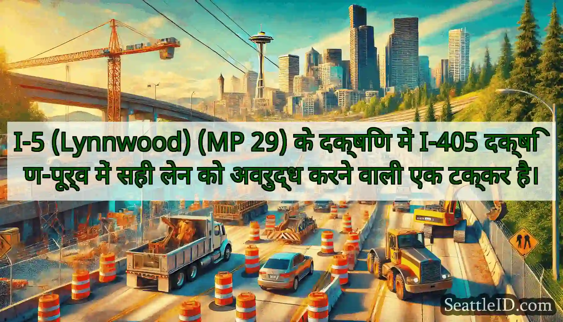 I-5 (Lynnwood) (MP 29) के दक्षिण में I-405