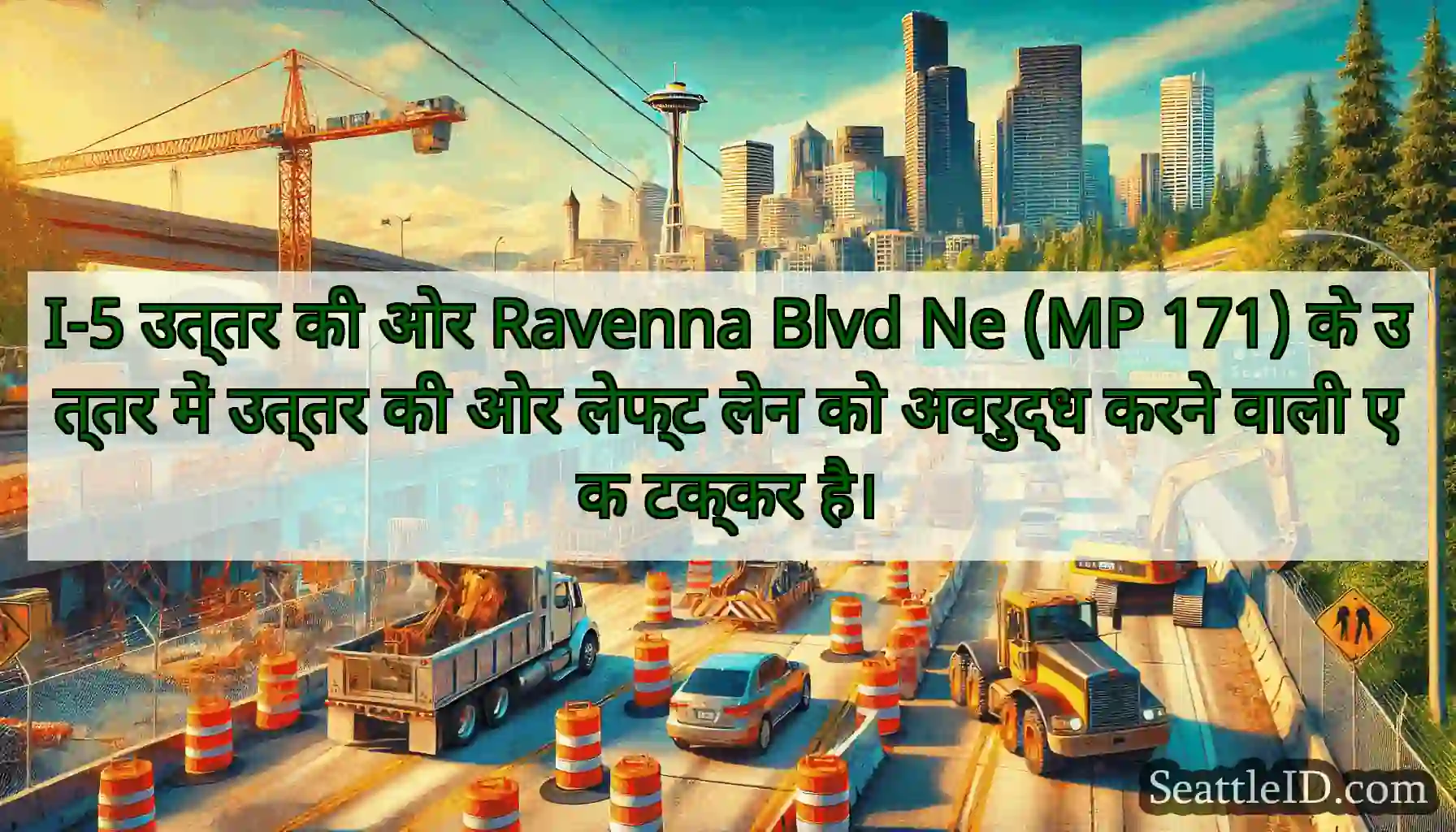 I-5 उत्तर की ओर Ravenna Blvd Ne (MP 171) के उत्तर