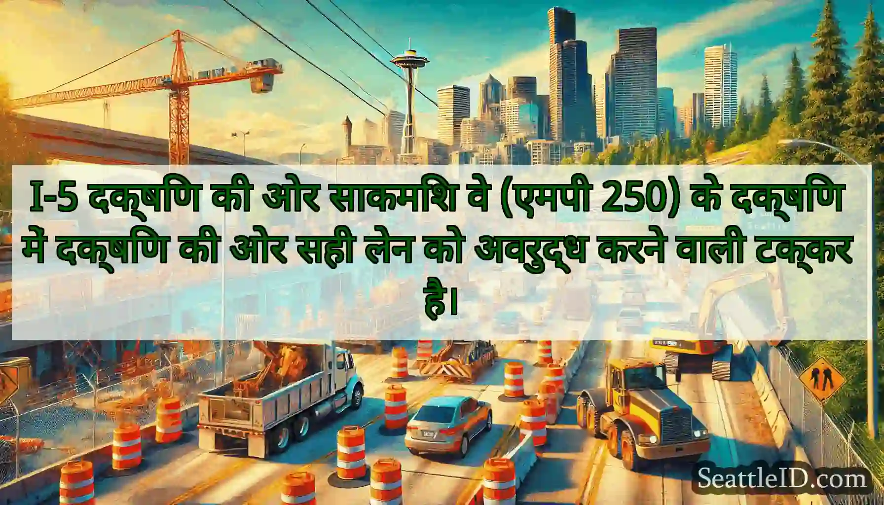 I-5 दक्षिण की ओर साकमिश वे (एमपी 250) के दक्षिण