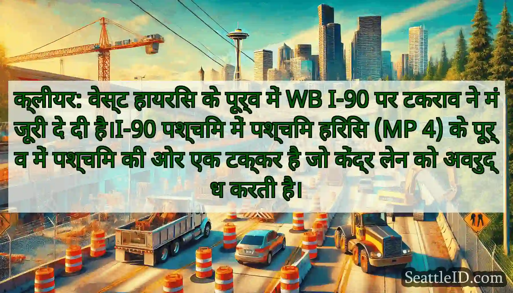 क्लीयर: वेस्ट हायरिस के पूर्व में WB I-90 पर