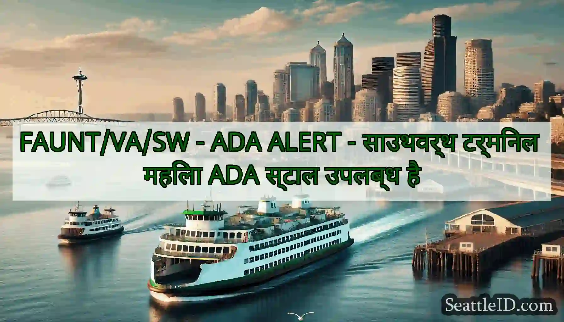 FAUNT/VA/SW - ADA ALERT - साउथवर्थ टर्मिनल महिला