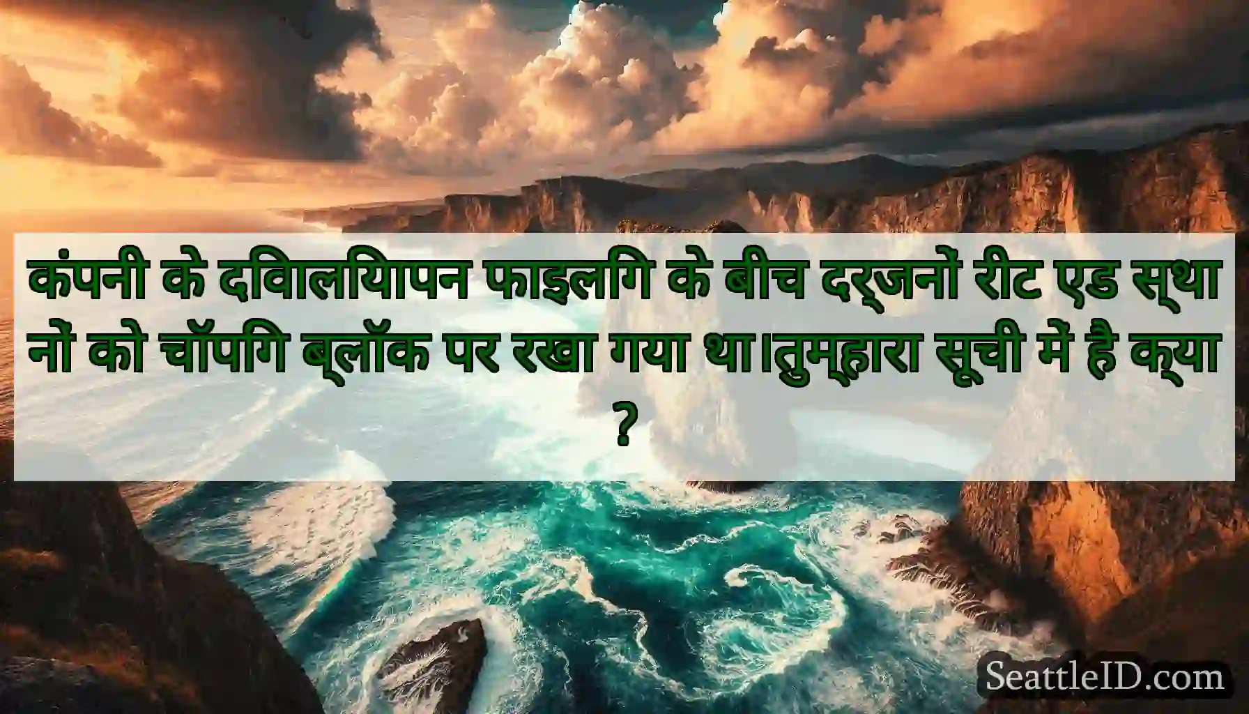 कंपनी के दिवालियापन फाइलिंग के बीच दर्जनों रीट एड