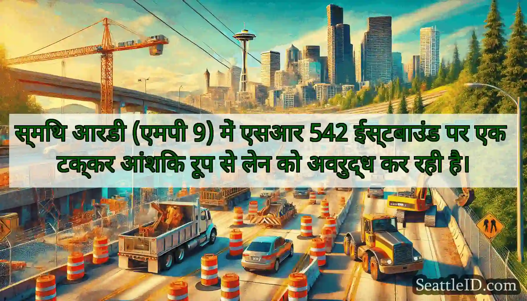 स्मिथ आरडी (एमपी 9) में एसआर 542 ईस्टबाउंड पर एक