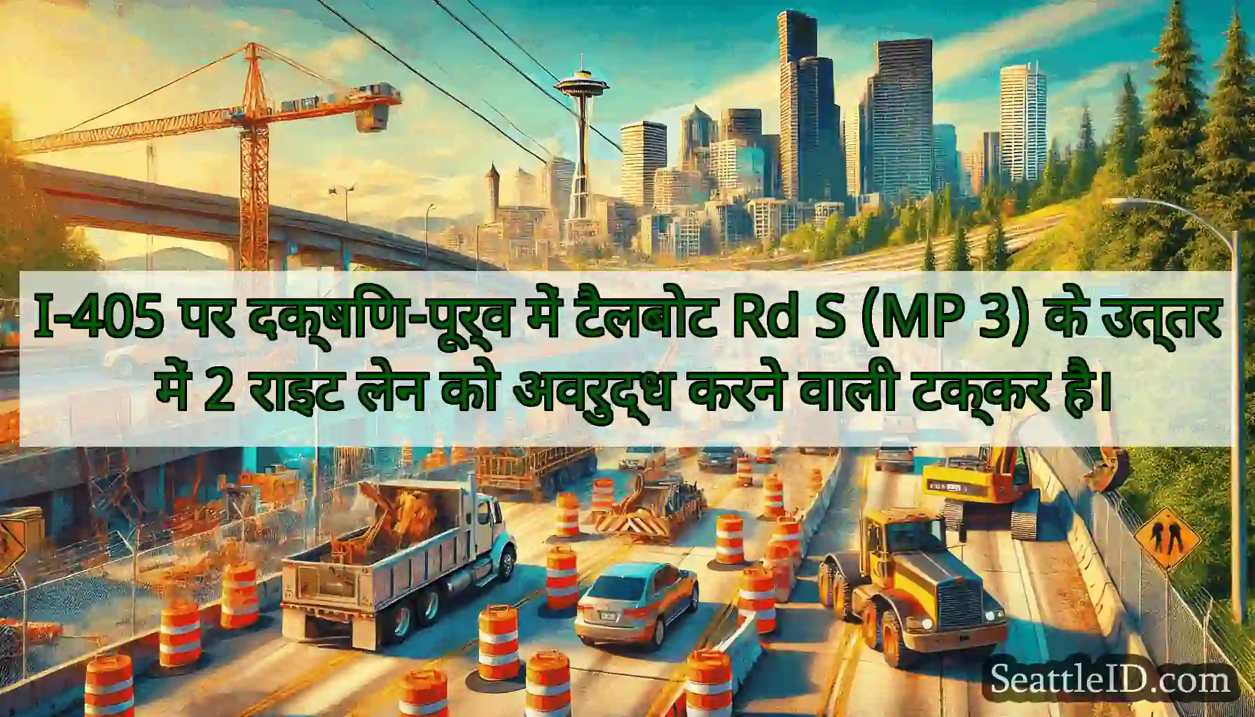 I-405 पर दक्षिण-पूर्व में टैलबोट Rd S (MP 3) के