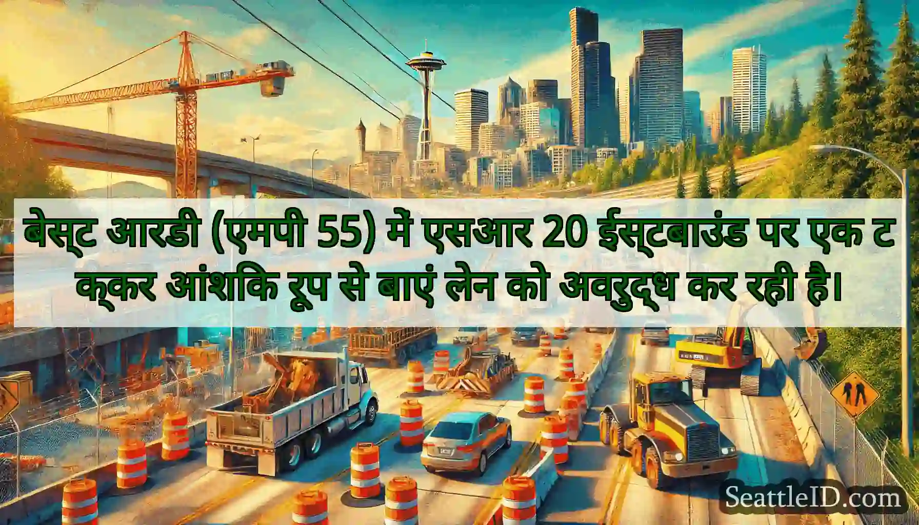 बेस्ट आरडी (एमपी 55) में एसआर 20 ईस्टबाउंड पर एक