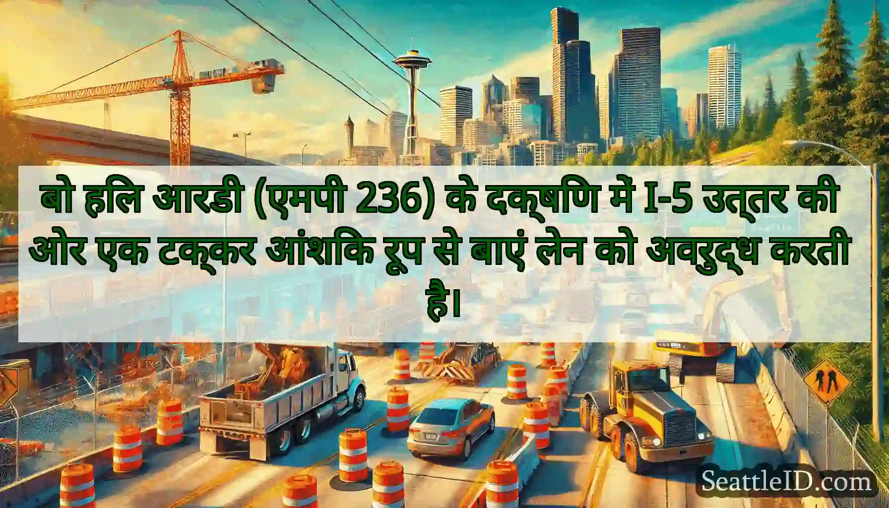 बो हिल आरडी (एमपी 236) के दक्षिण में I-5 उत्तर की