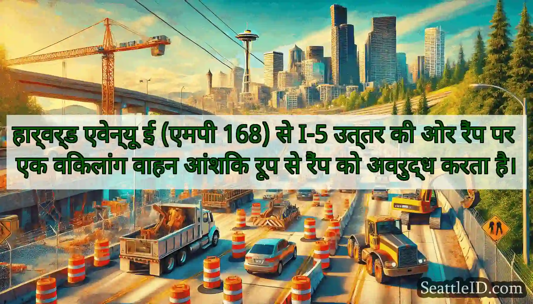 हार्वर्ड एवेन्यू ई (एमपी 168) से I-5 उत्तर की ओर