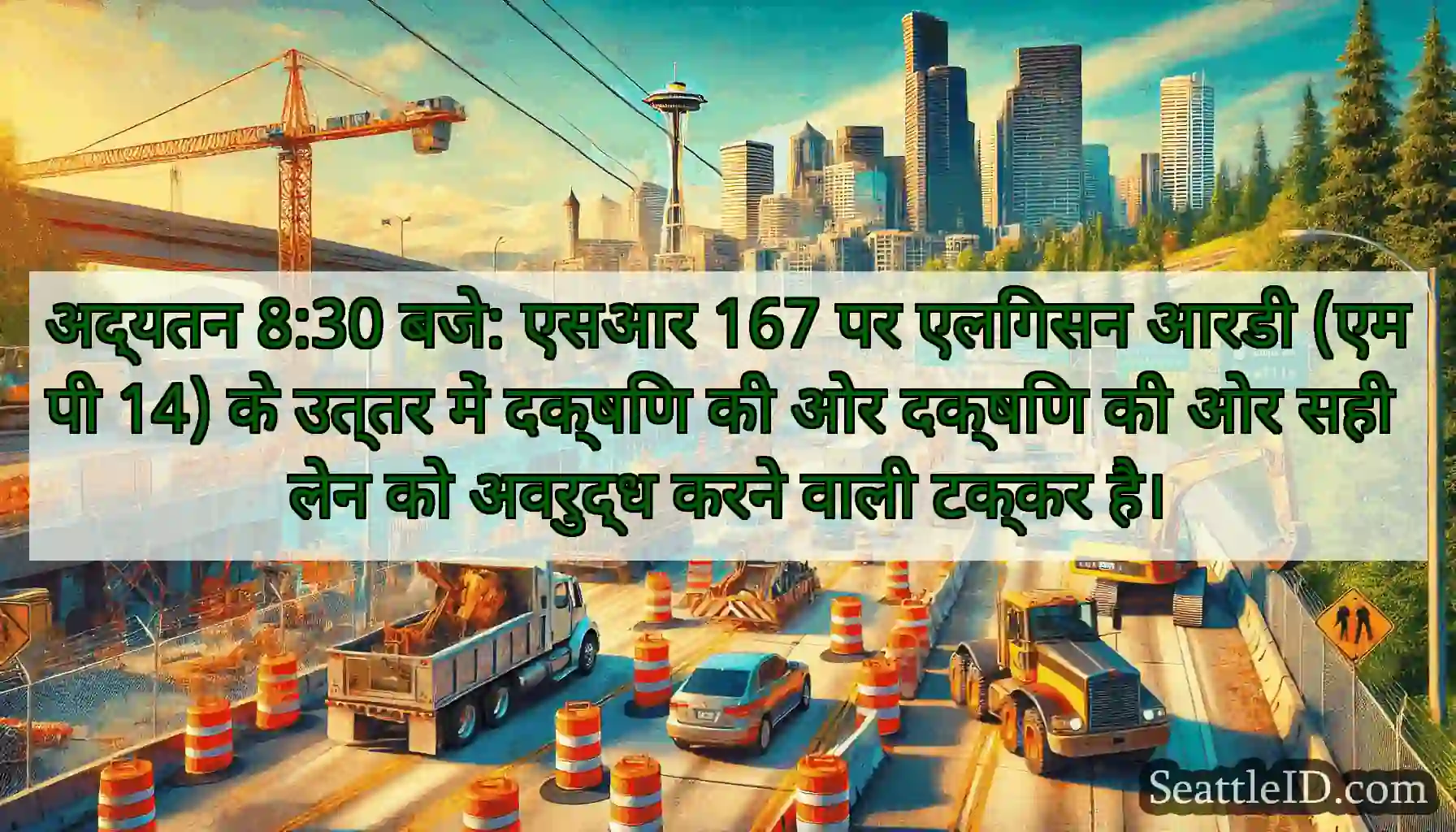 अद्यतन 8:30 बजे: एसआर 167 पर एलिंगसन आरडी (एमपी