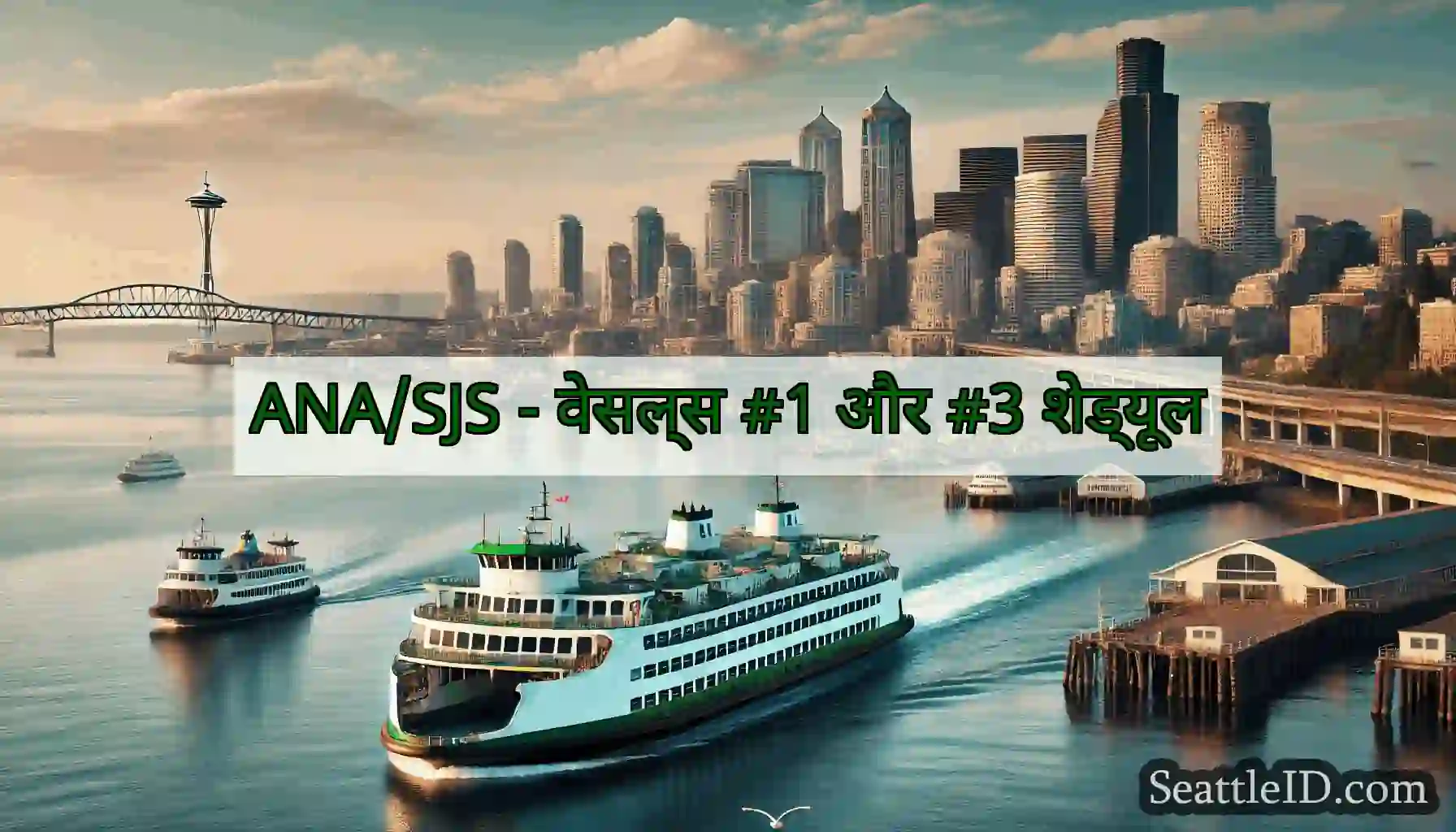 ANA/SJS - वेसल्स #1 और #3 शेड्यूल