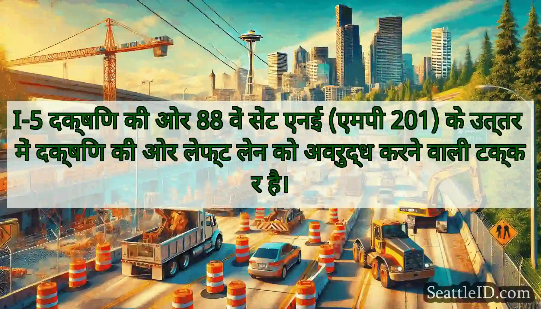 I-5 दक्षिण की ओर 88 वें सेंट एनई (एमपी 201) के