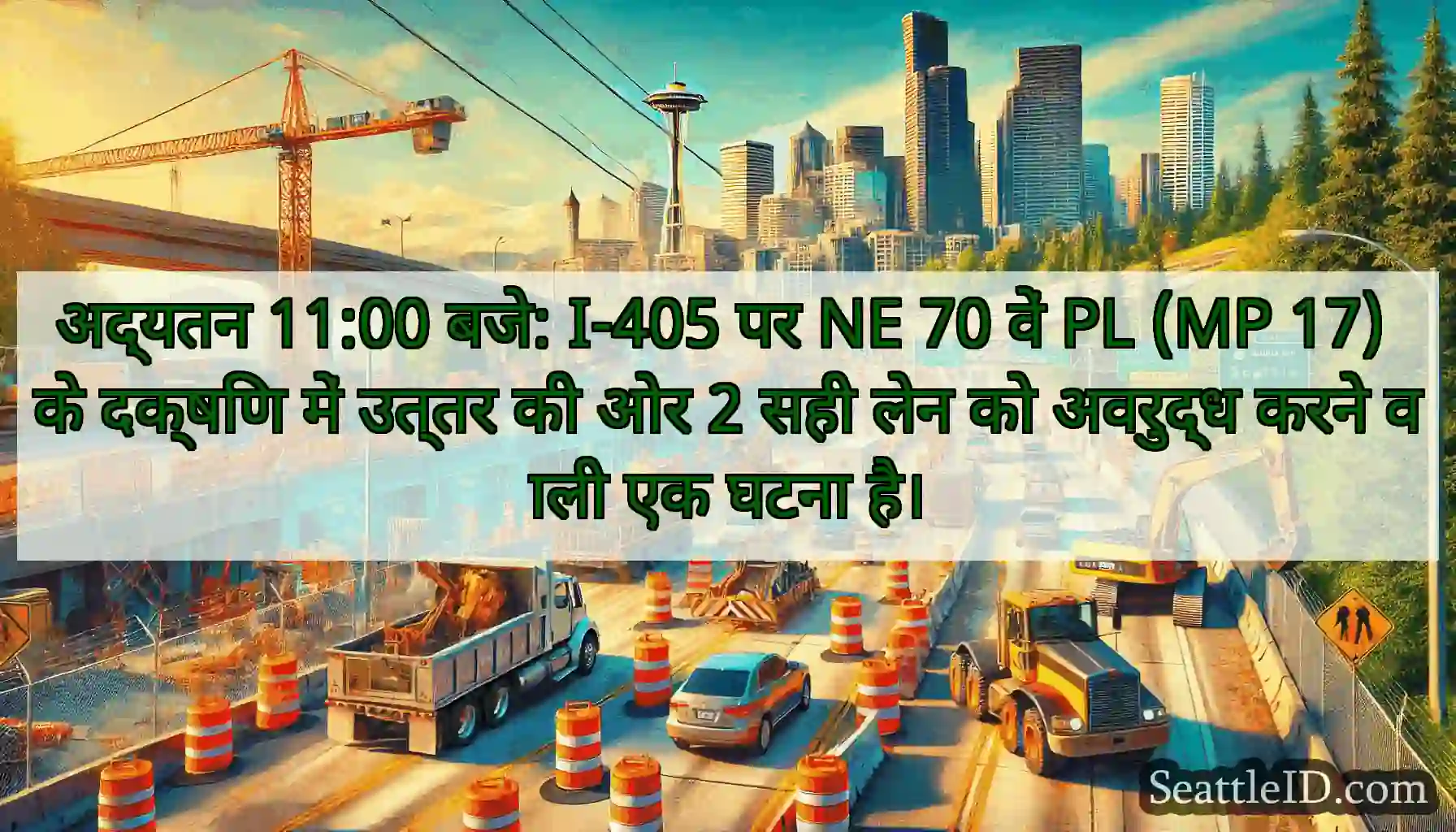 अद्यतन 11:00 बजे: I-405 पर NE 70 वें PL (MP 17)