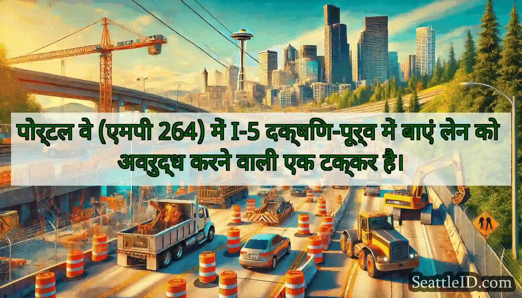 पोर्टल वे (एमपी 264) में I-5 दक्षिण-पूर्व में