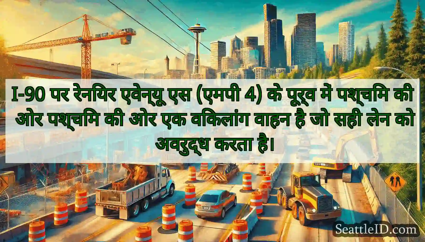 I-90 पर रेनियर एवेन्यू एस (एमपी 4) के पूर्व में