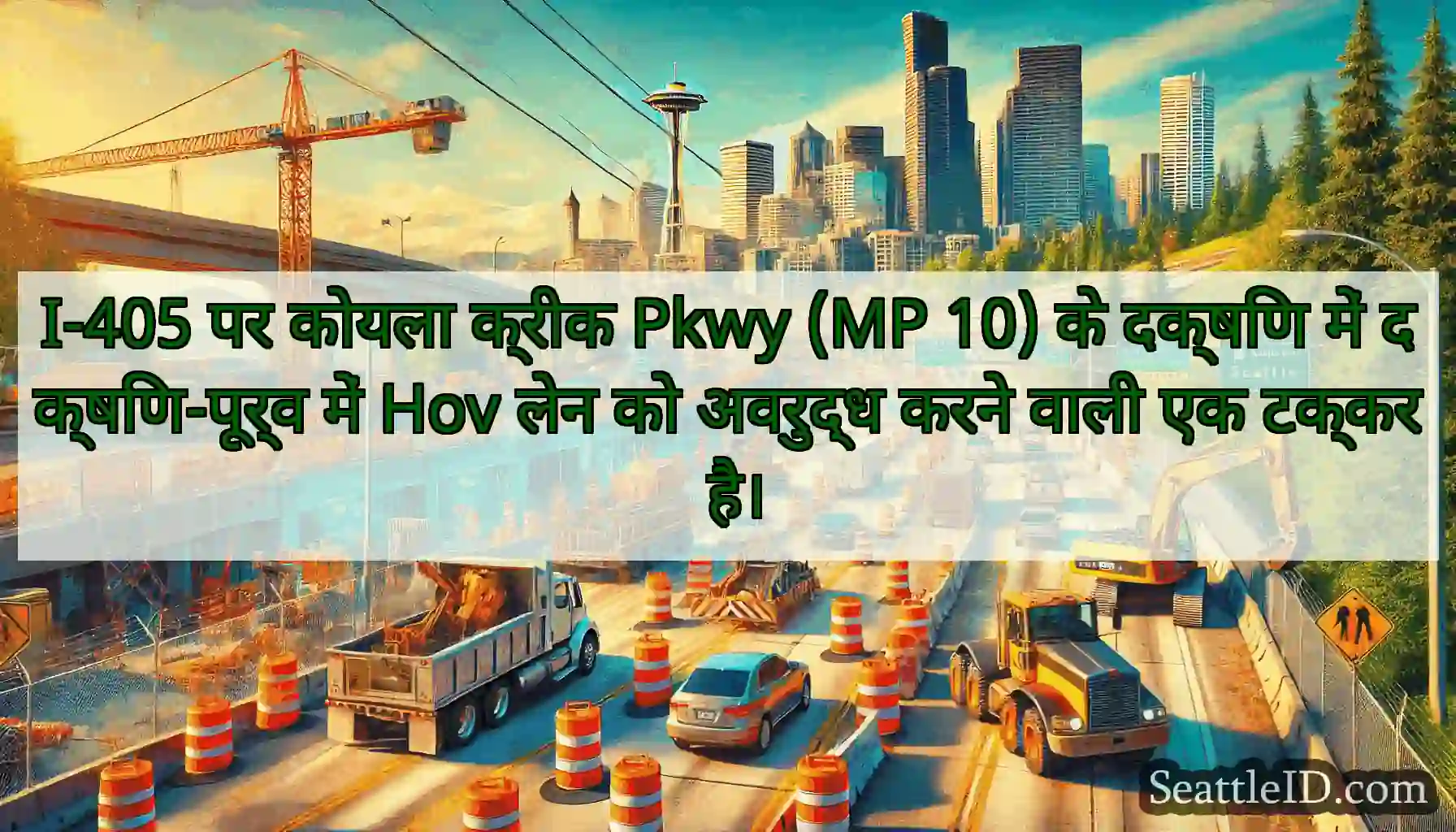 I-405 पर कोयला क्रीक Pkwy (MP 10) के दक्षिण में