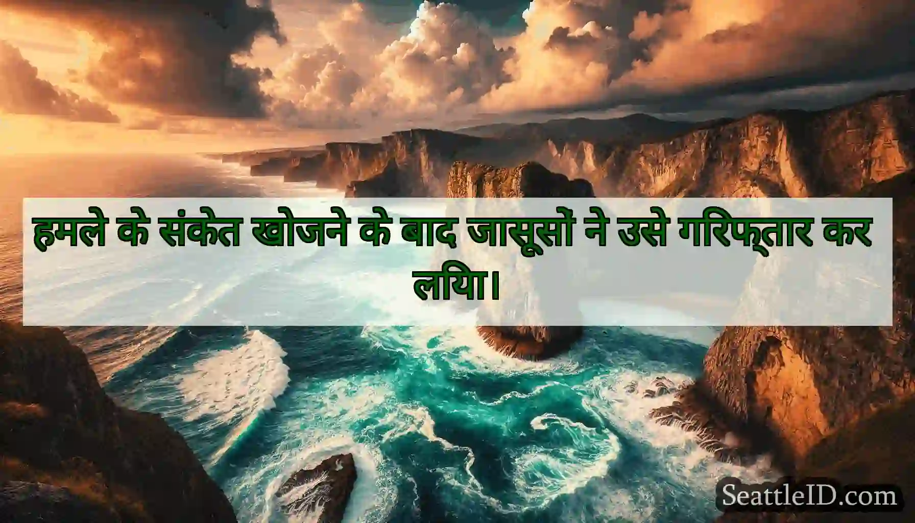 हमले के संकेत खोजने के बाद जासूसों ने उसे