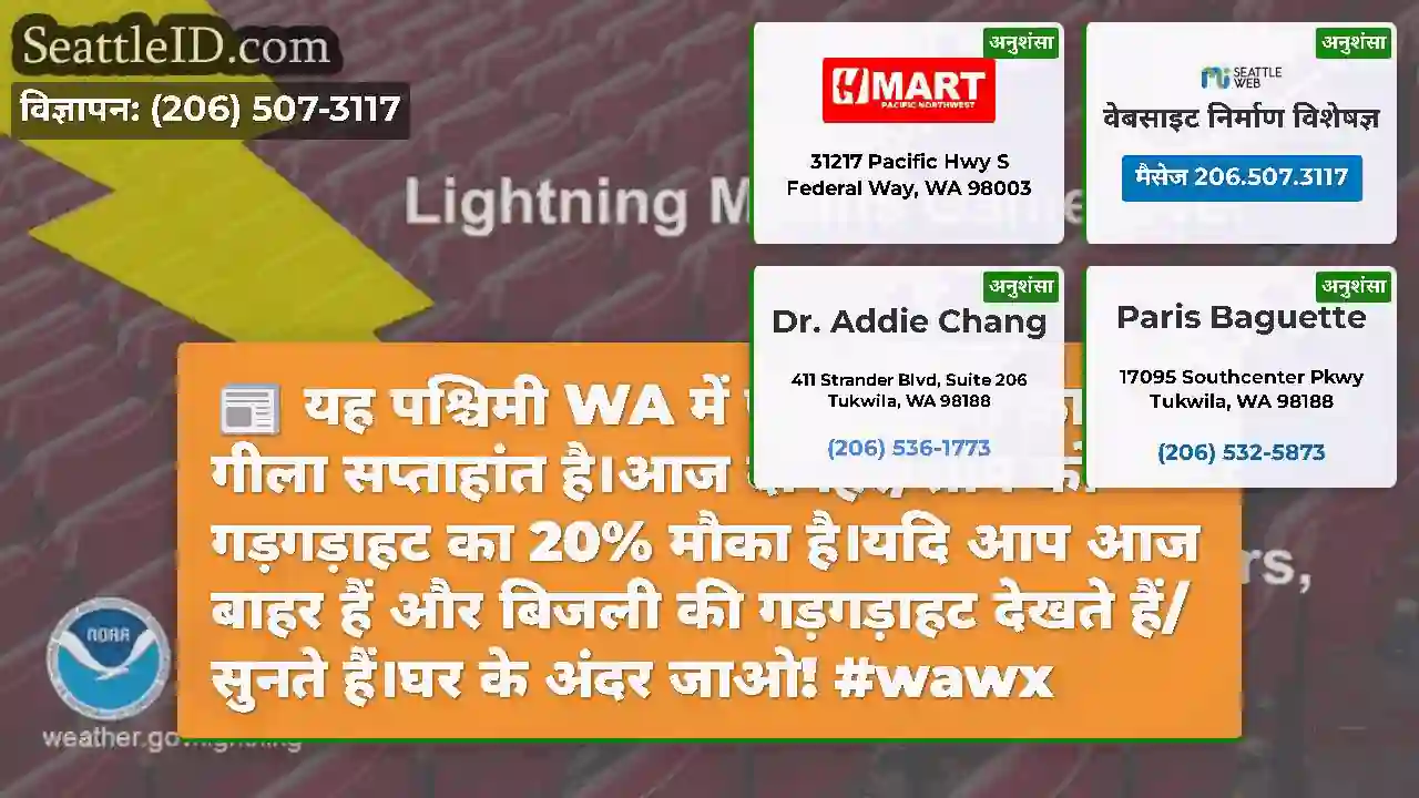 यह पश्चिमी WA में एक बरसात का गीला सप्ताहांत