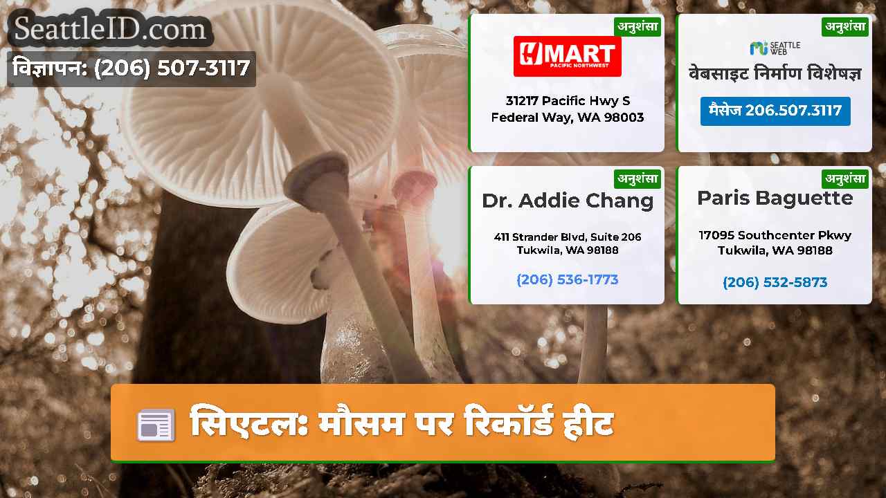 सिएटल: मौसम पर रिकॉर्ड हीट