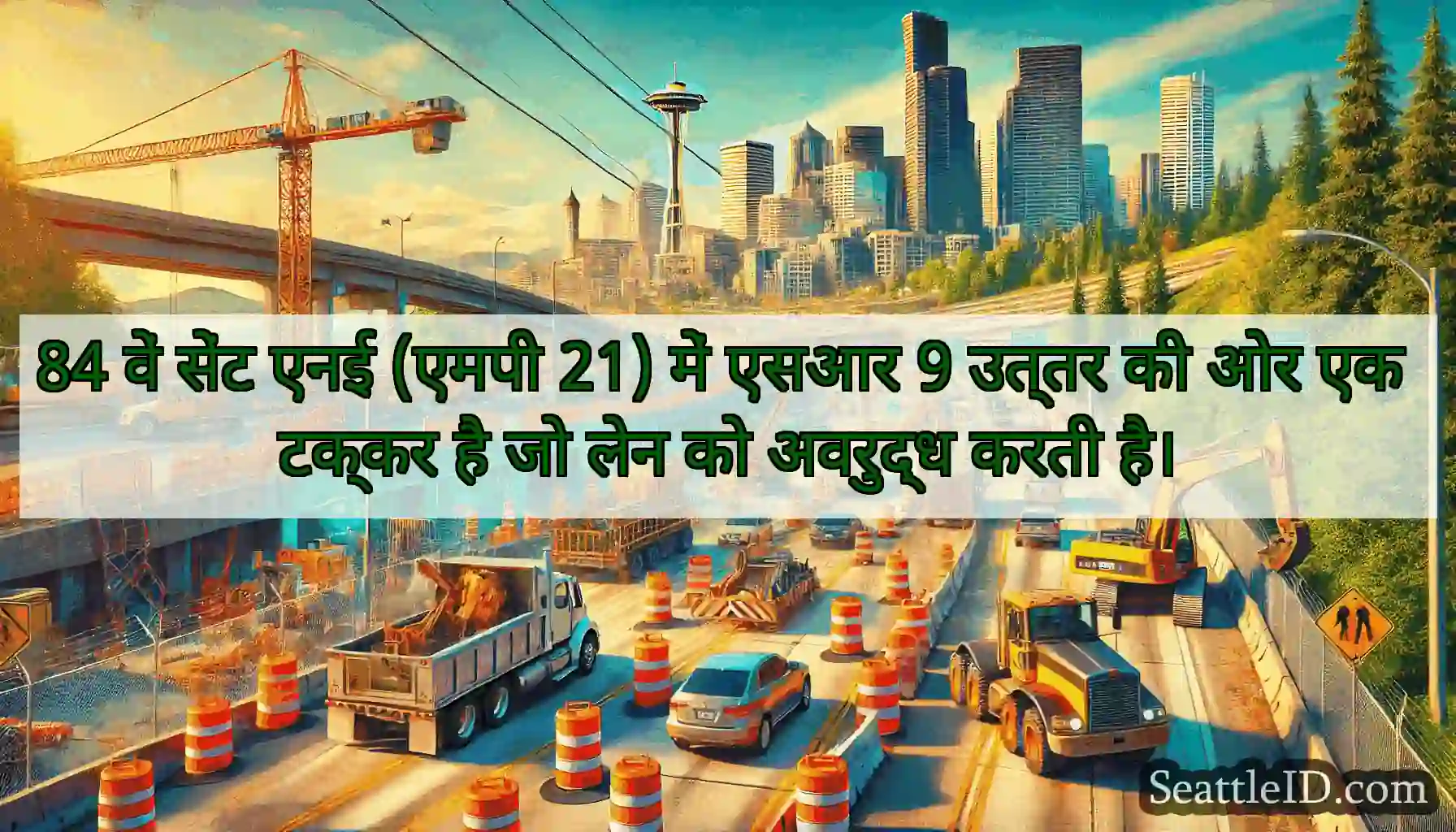 84 वें सेंट एनई (एमपी 21) में एसआर 9 उत्तर की ओर