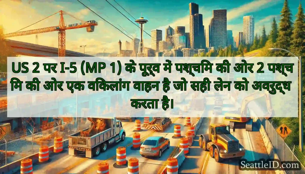US 2 पर I-5 (MP 1) के पूर्व में पश्चिम की ओर 2