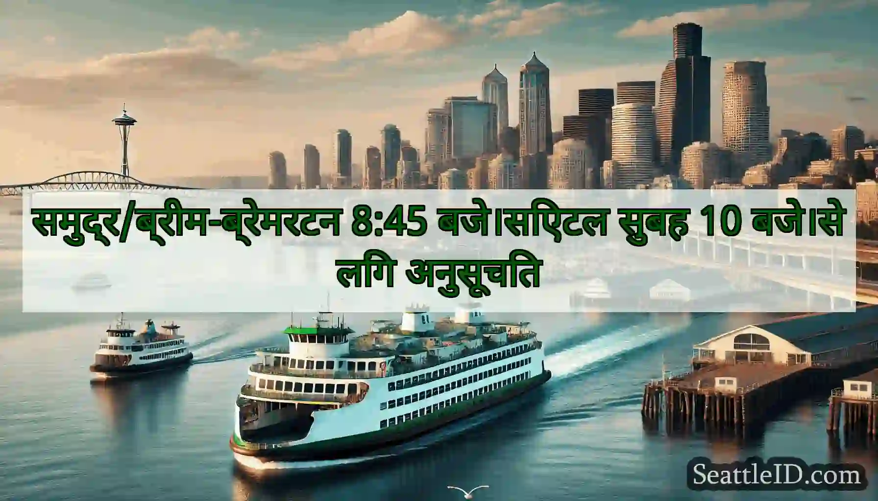 समुद्र/ब्रीम-ब्रेमरटन 8:45 बजे।सिएटल सुबह 10