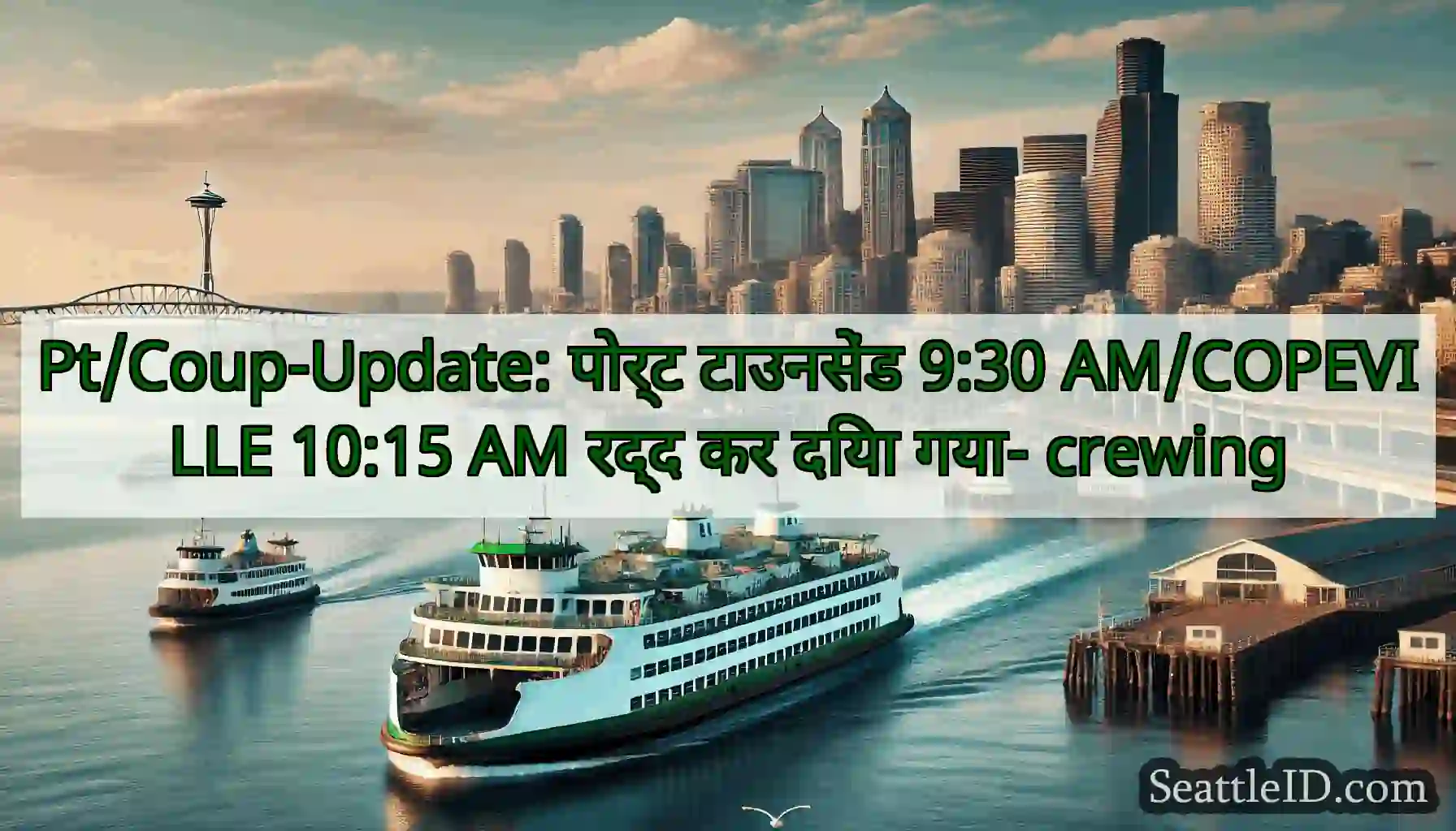 Pt/Coup-Update: पोर्ट टाउनसेंड 9:30 AM/COPEVILLE