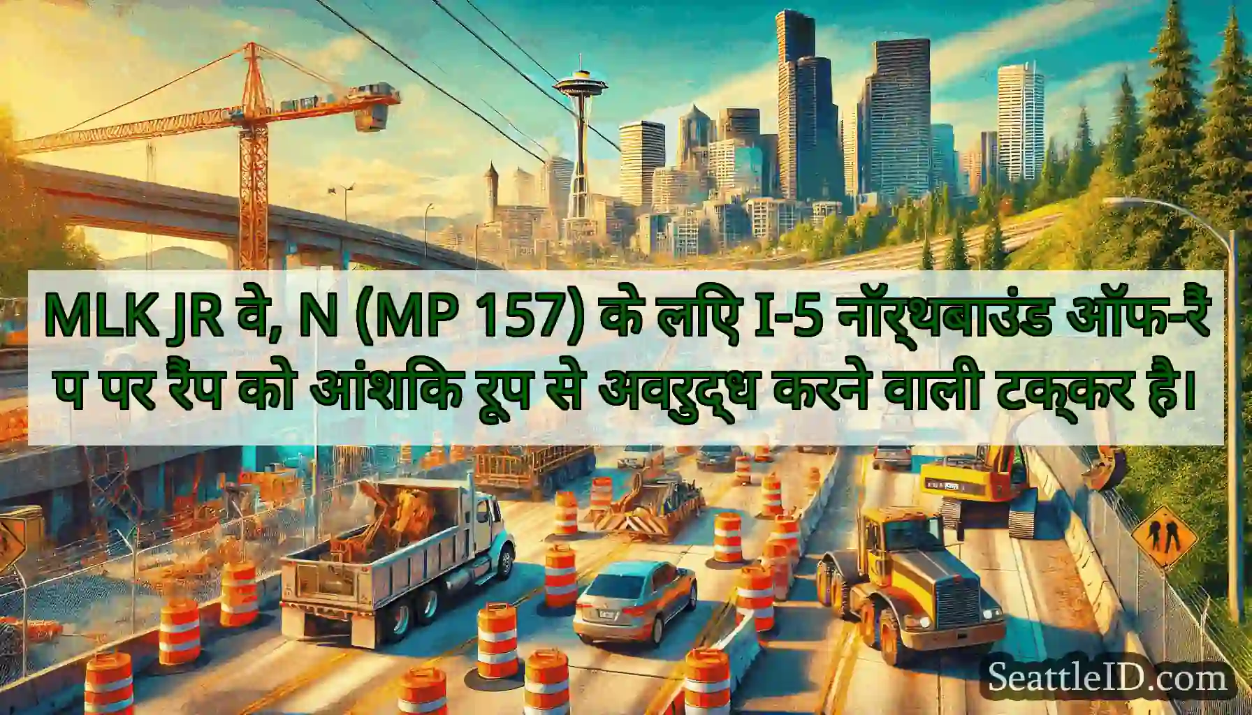 MLK JR वे, N (MP 157) के लिए I-5 नॉर्थबाउंड
