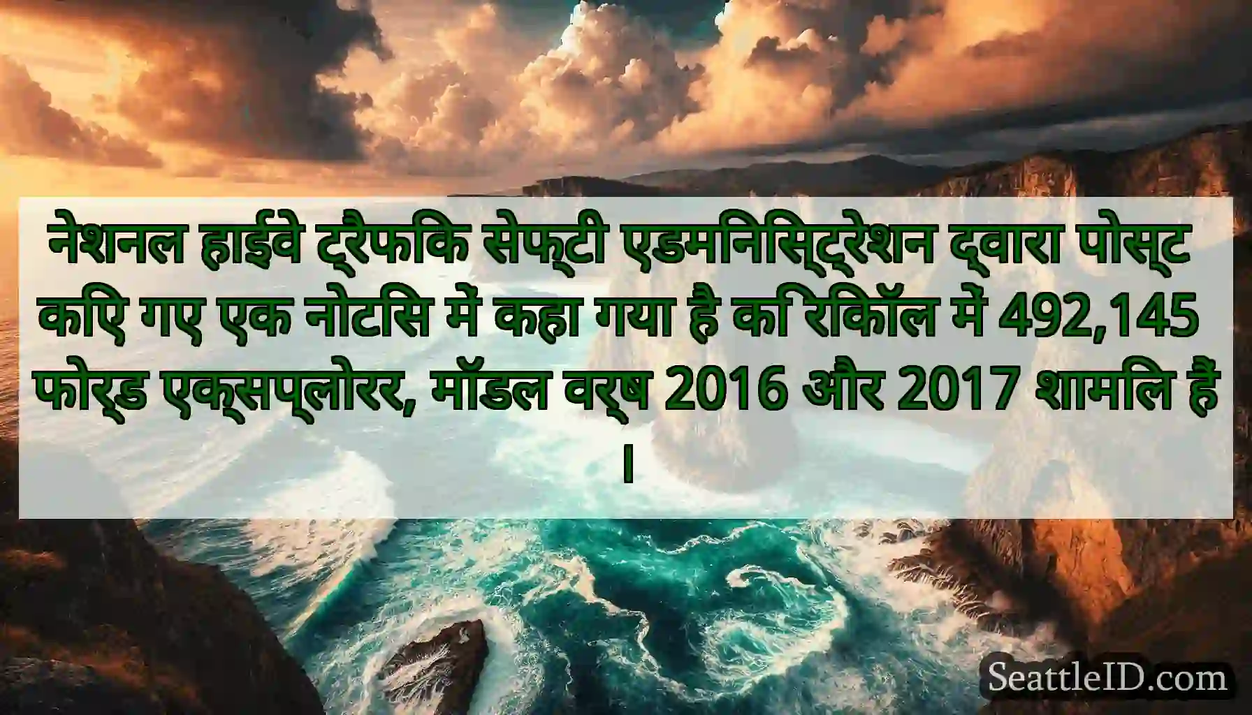 नेशनल हाईवे ट्रैफिक सेफ्टी एडमिनिस्ट्रेशन द्वारा