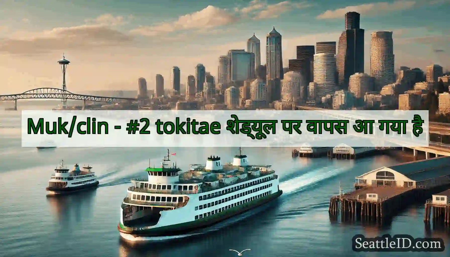 Muk/clin - #2 tokitae शेड्यूल पर वापस आ गया है