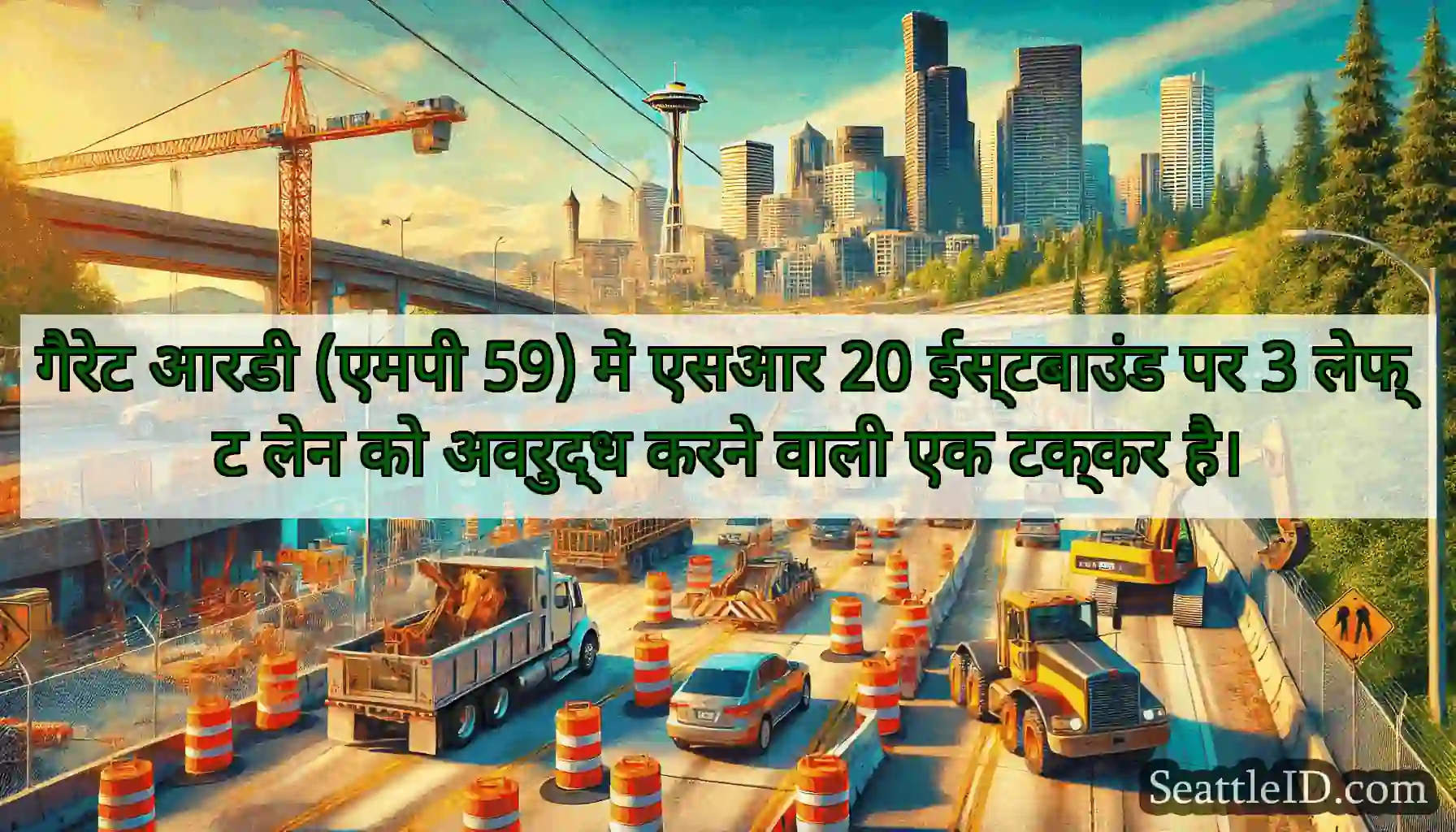 गैरेट आरडी (एमपी 59) में एसआर 20 ईस्टबाउंड पर 3