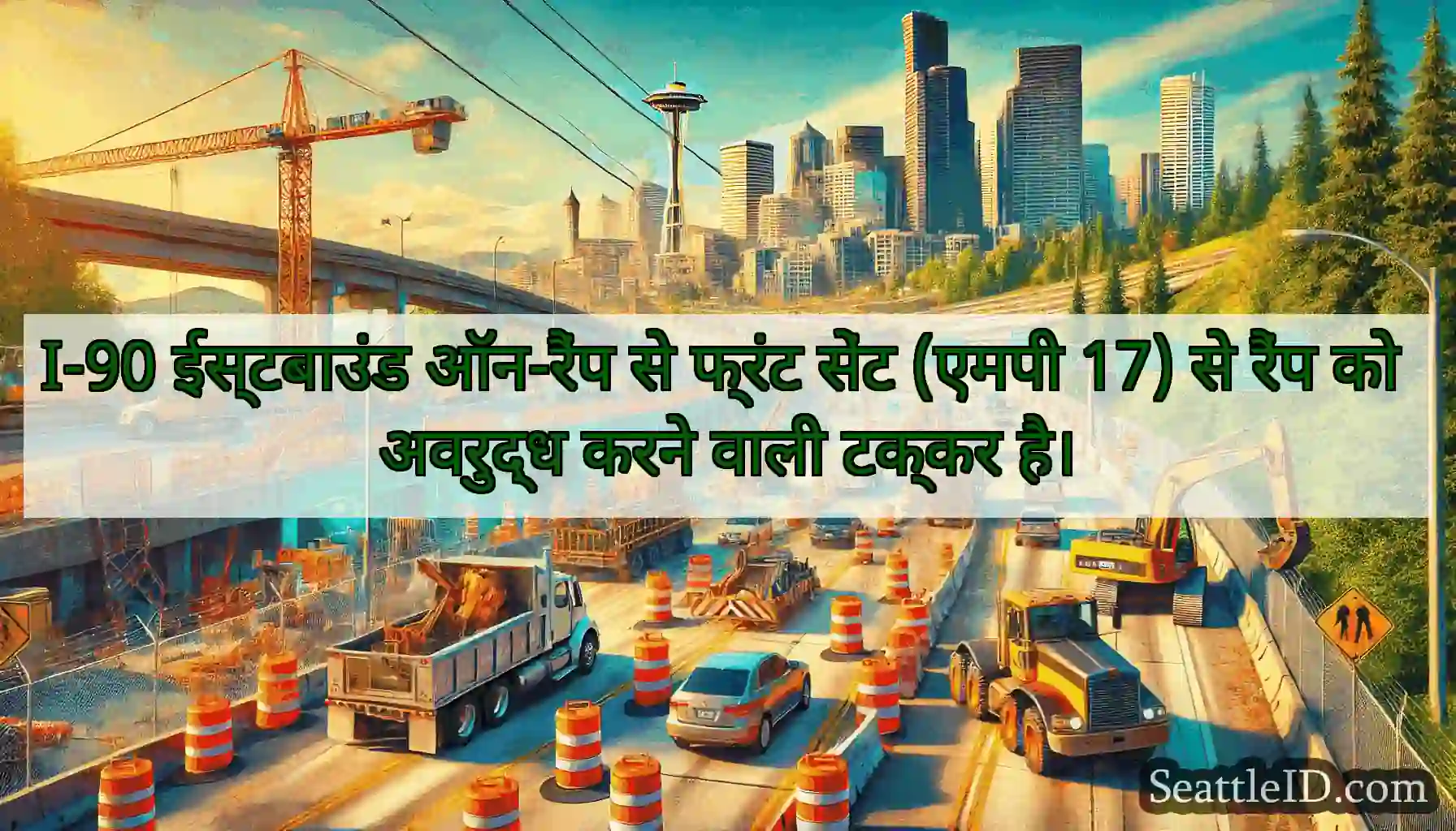 I-90 ईस्टबाउंड ऑन-रैंप से फ्रंट सेंट (एमपी 17) से