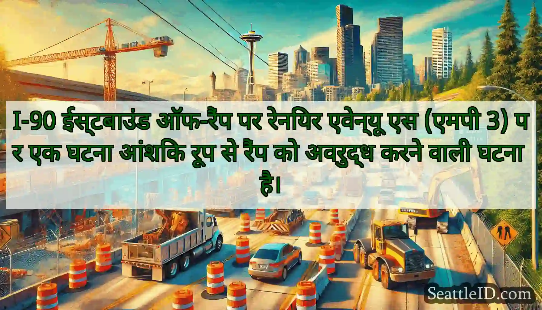 I-90 ईस्टबाउंड ऑफ-रैंप पर रेनियर एवेन्यू एस (एमपी