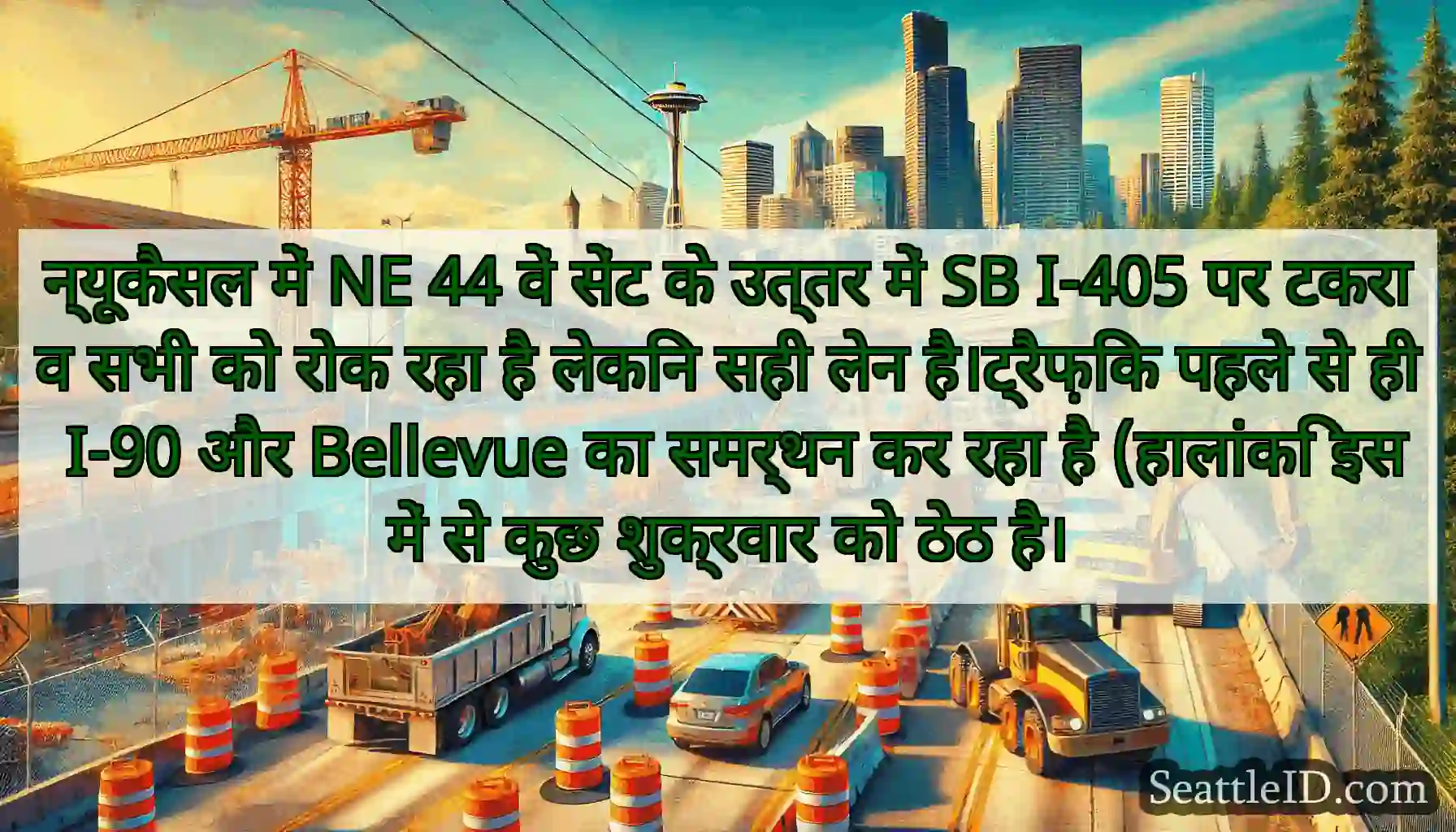 न्यूकैसल में NE 44 वें सेंट के उत्तर में SB I-405