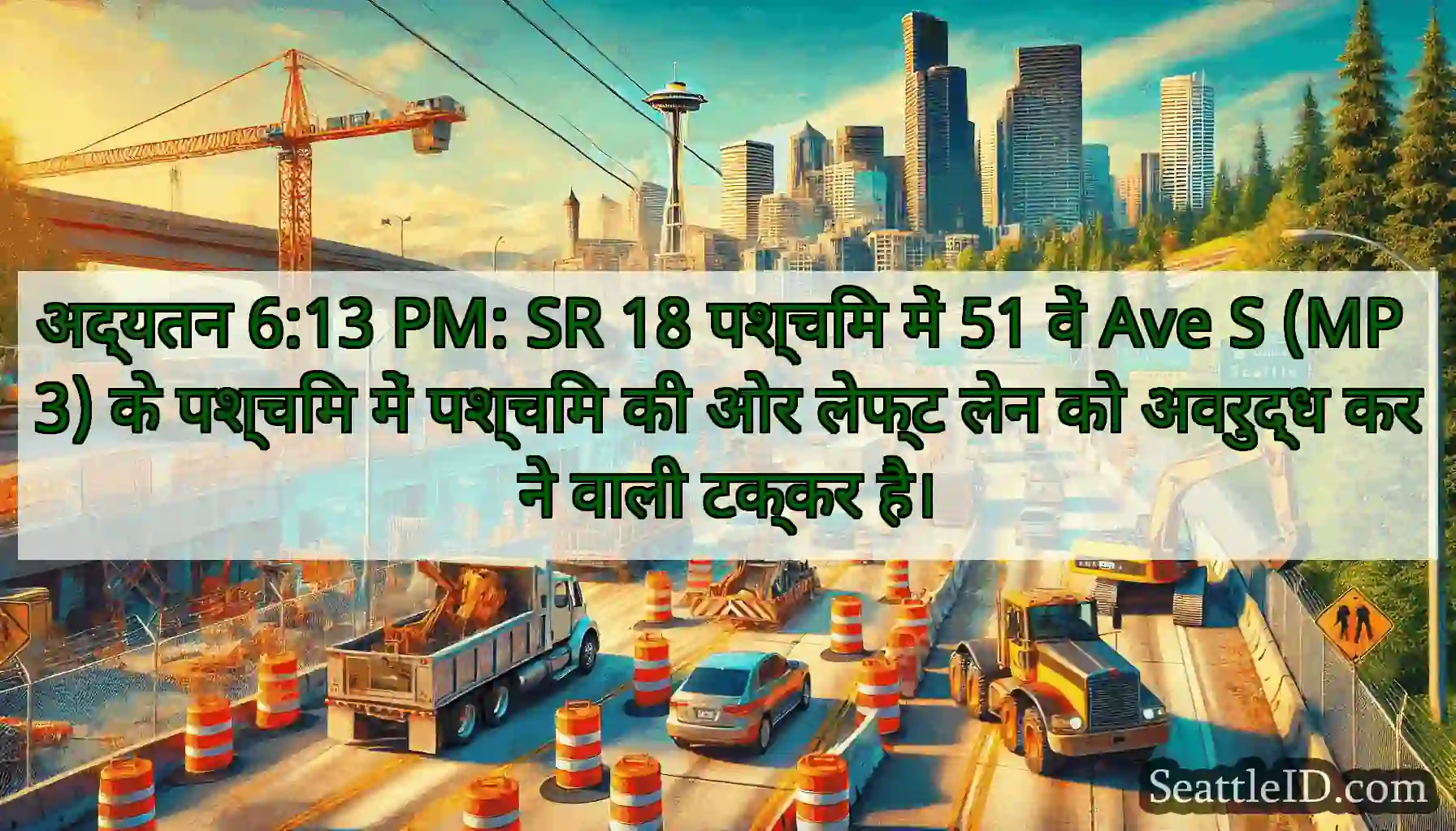 अद्यतन 6:13 PM: SR 18 पश्चिम में 51 वें Ave S (MP