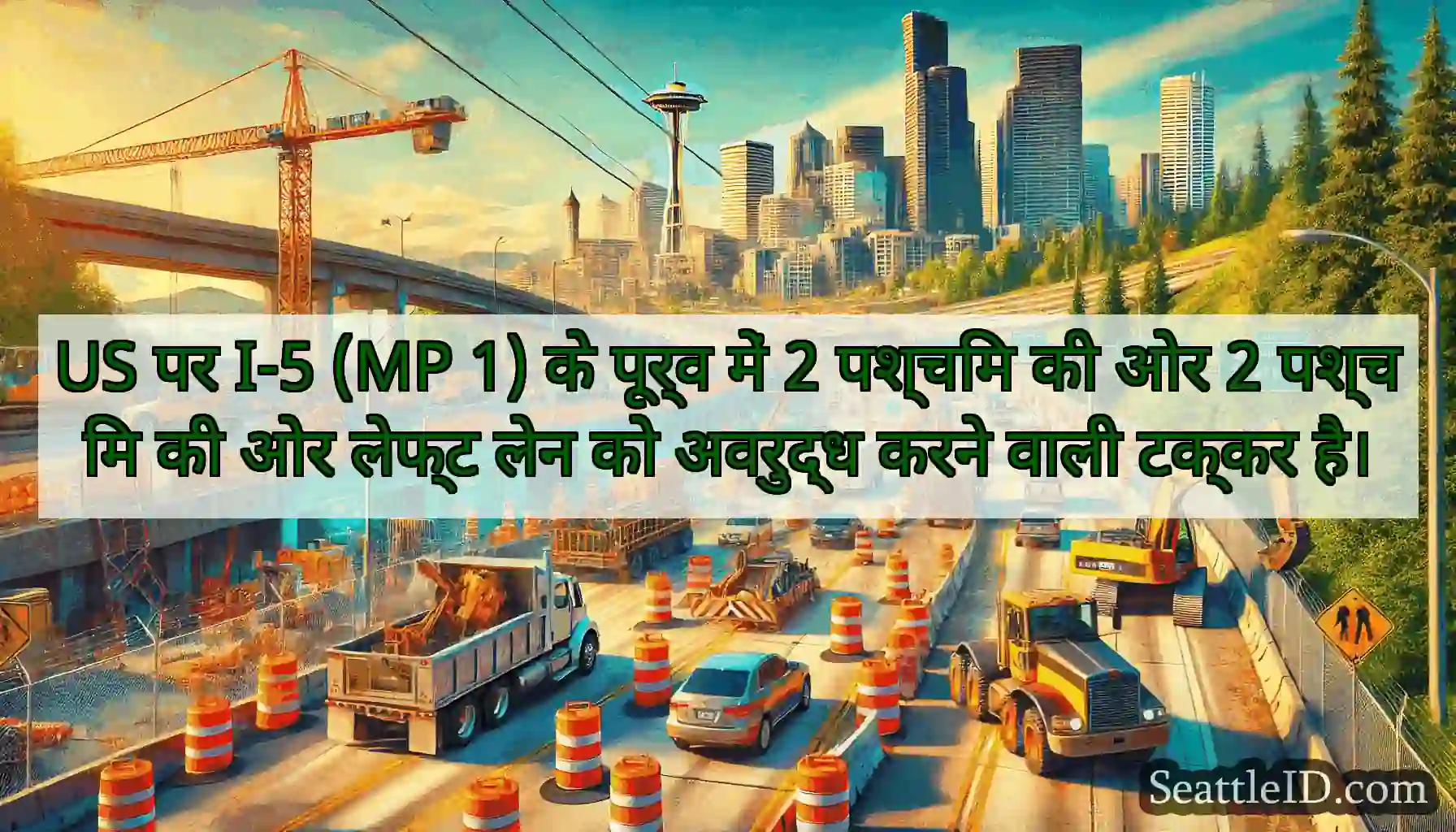 US पर I-5 (MP 1) के पूर्व में 2 पश्चिम की ओर 2
