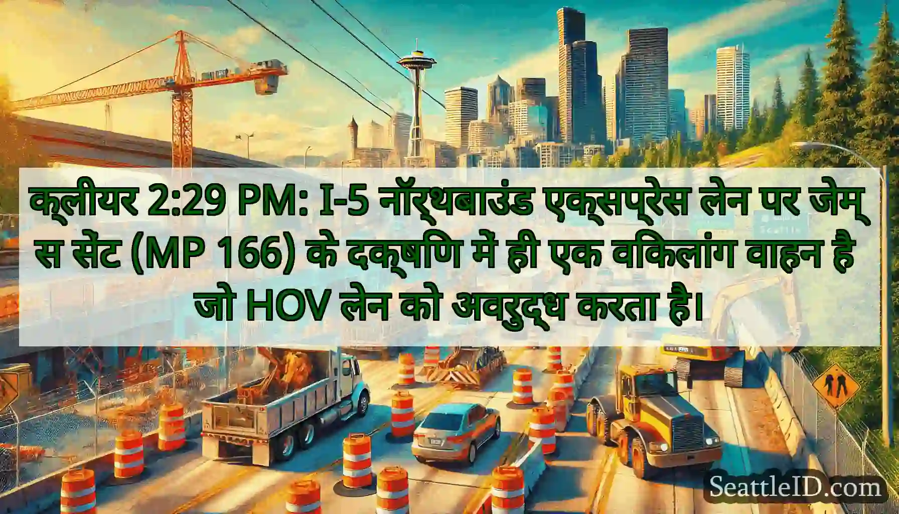 क्लीयर 2:29 PM: I-5 नॉर्थबाउंड एक्सप्रेस लेन पर