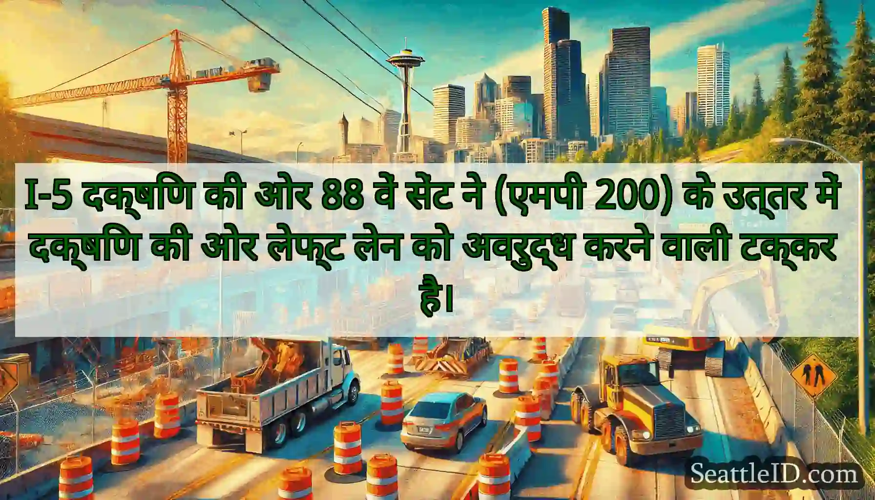 I-5 दक्षिण की ओर 88 वें सेंट ने (एमपी 200) के
