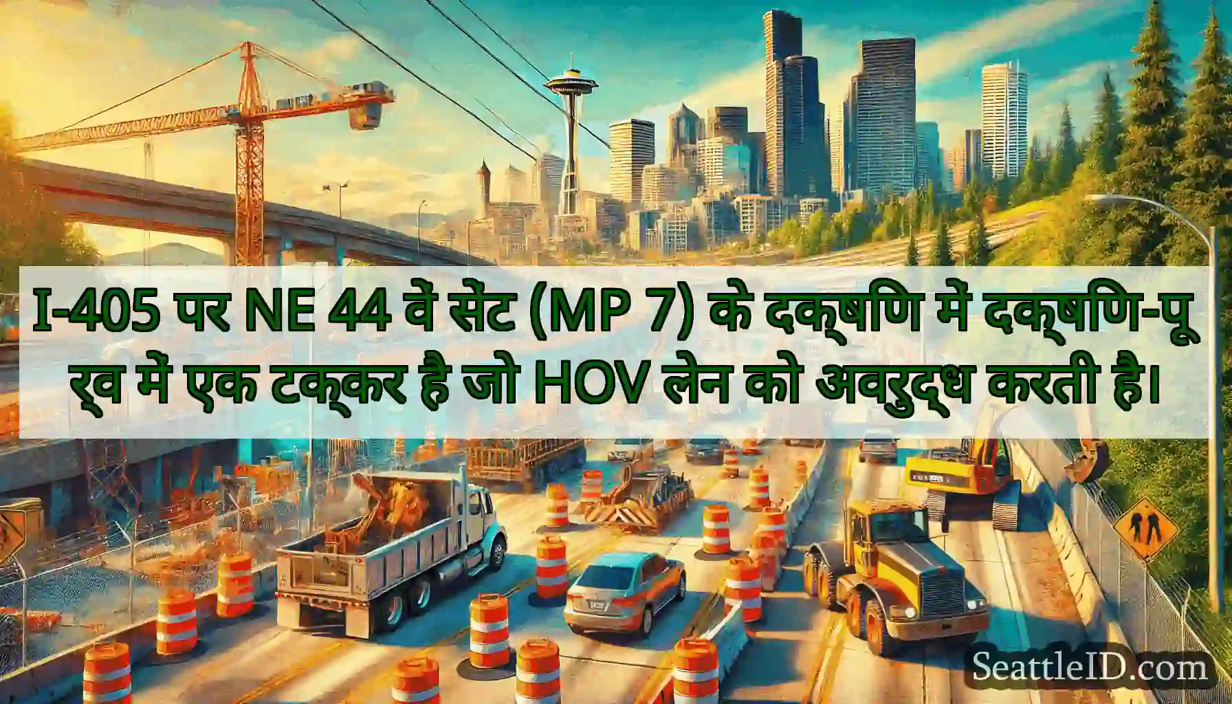 I-405 पर NE 44 वें सेंट (MP 7) के दक्षिण में