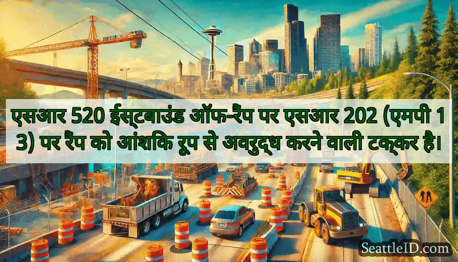 एसआर 520 ईस्टबाउंड ऑफ-रैंप पर एसआर 202 (एमपी 13)