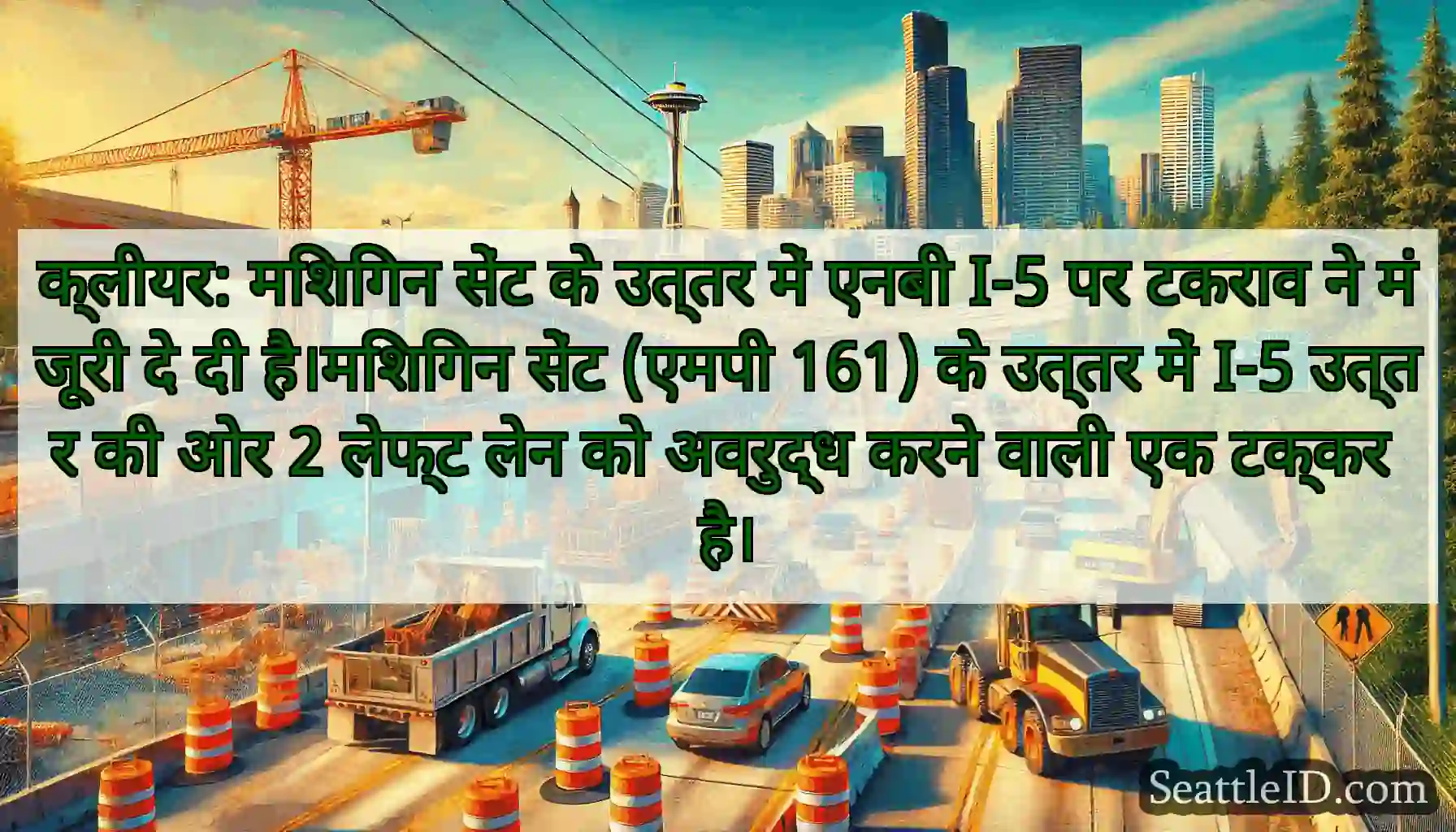 क्लीयर: मिशिगन सेंट के उत्तर में एनबी I-5 पर